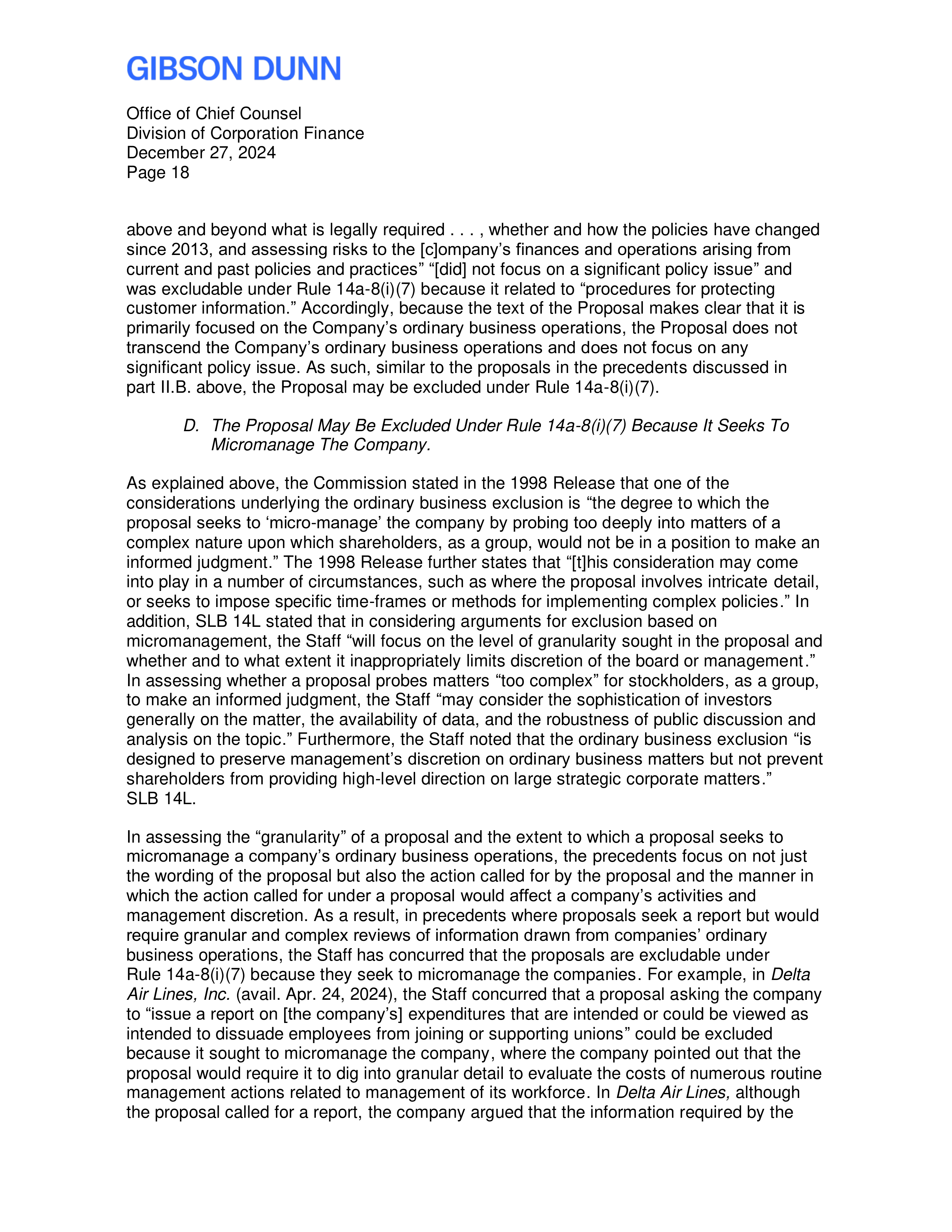 Citigroup Proposal  — page 19