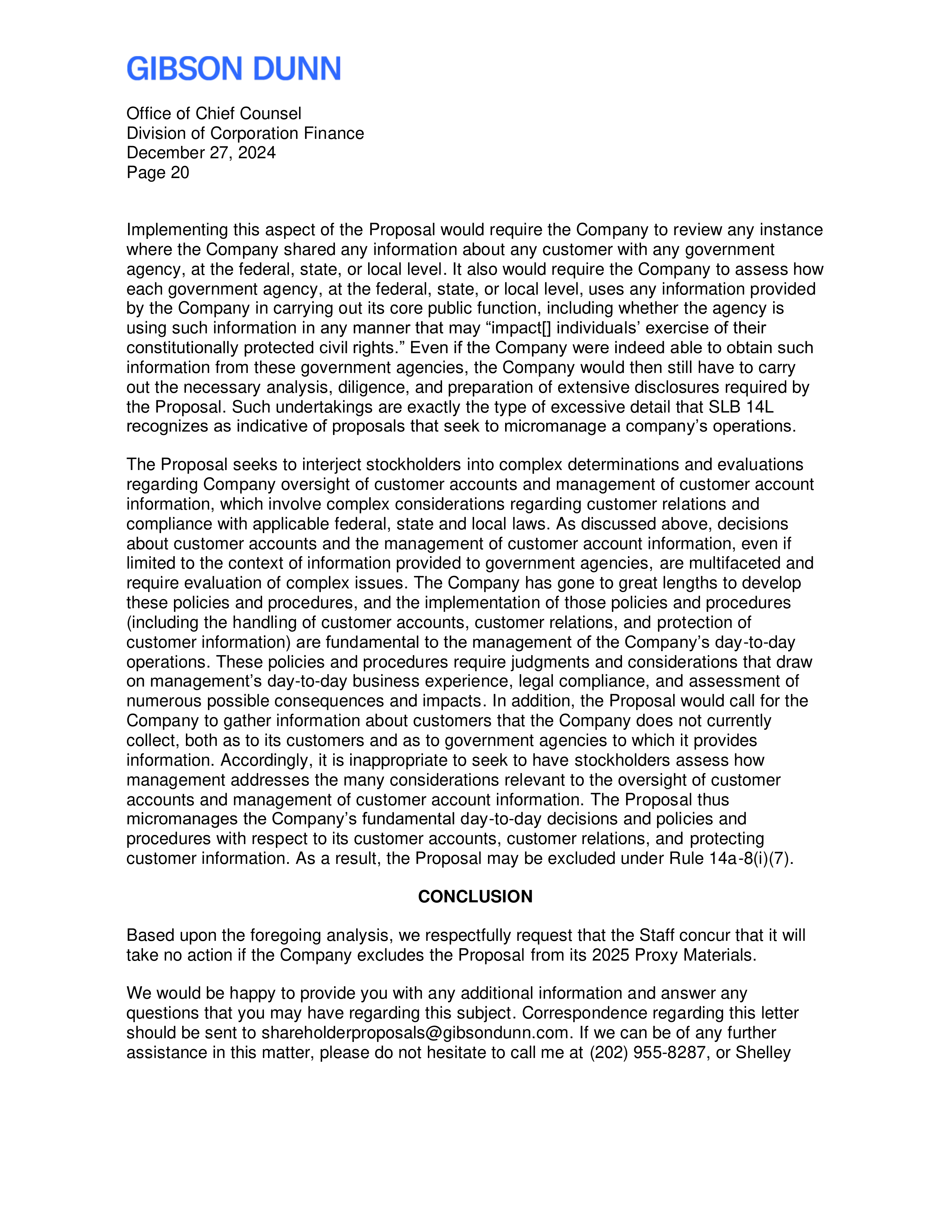 Citigroup Proposal  — page 21