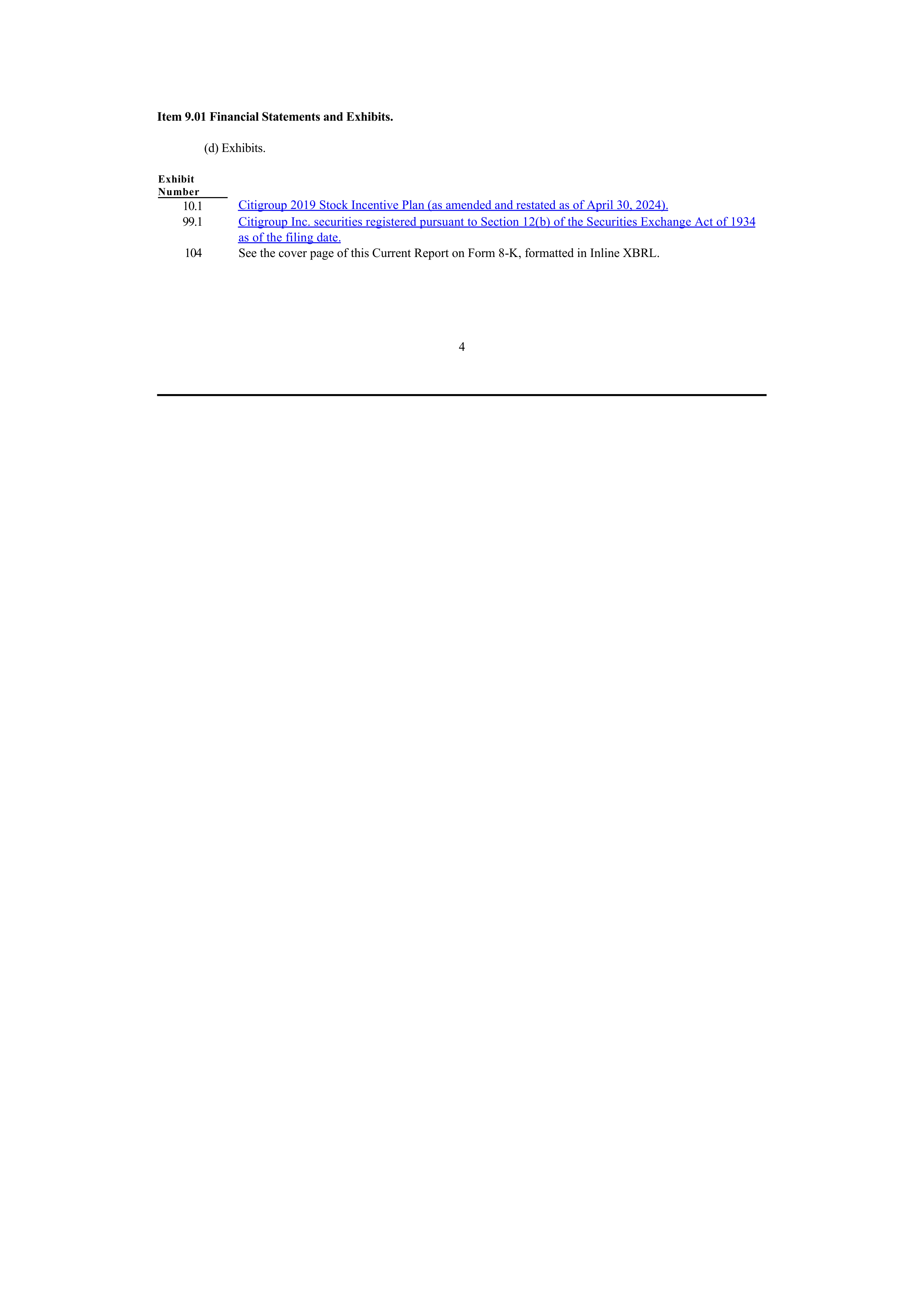 Citigroup Proposal  — page 37