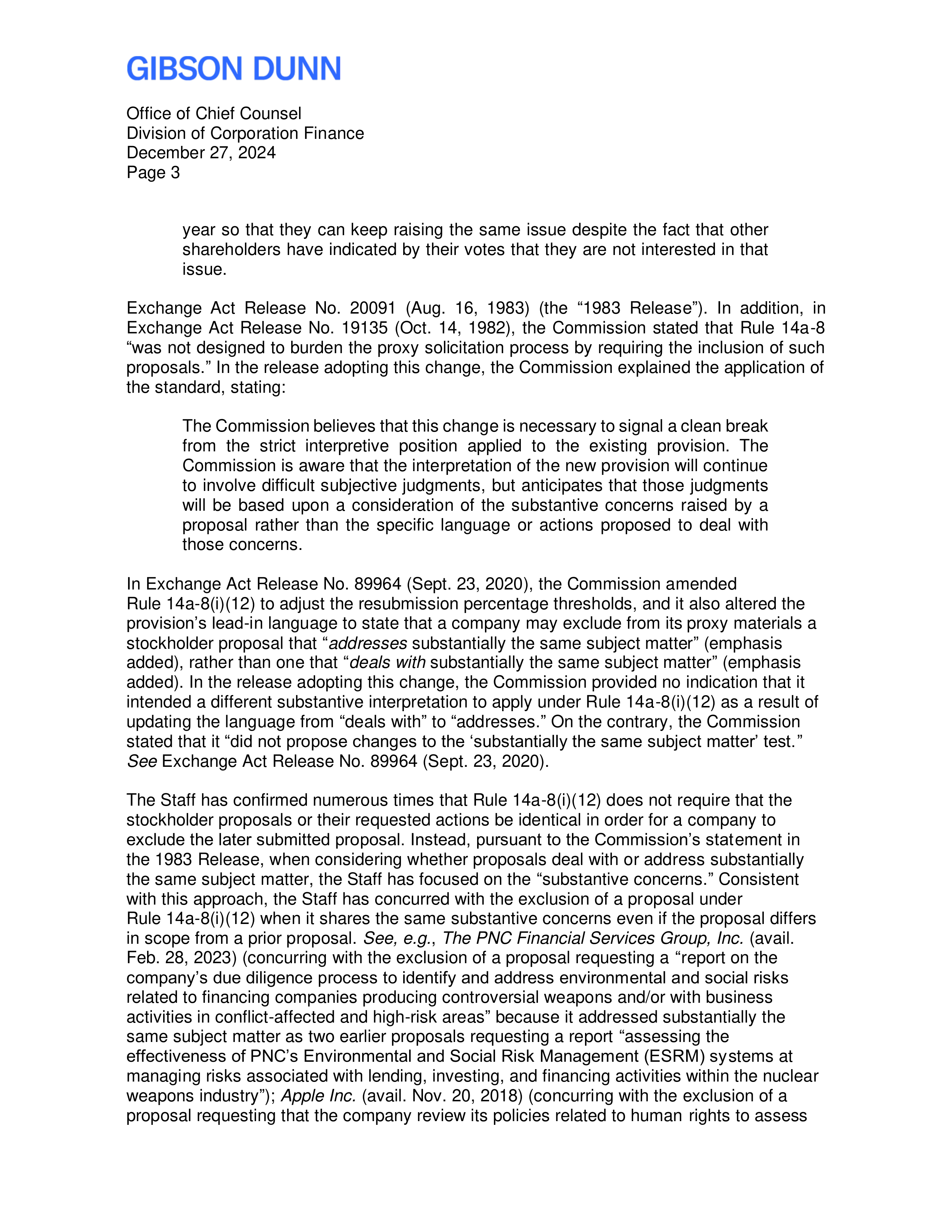 Citigroup Proposal  — page 4