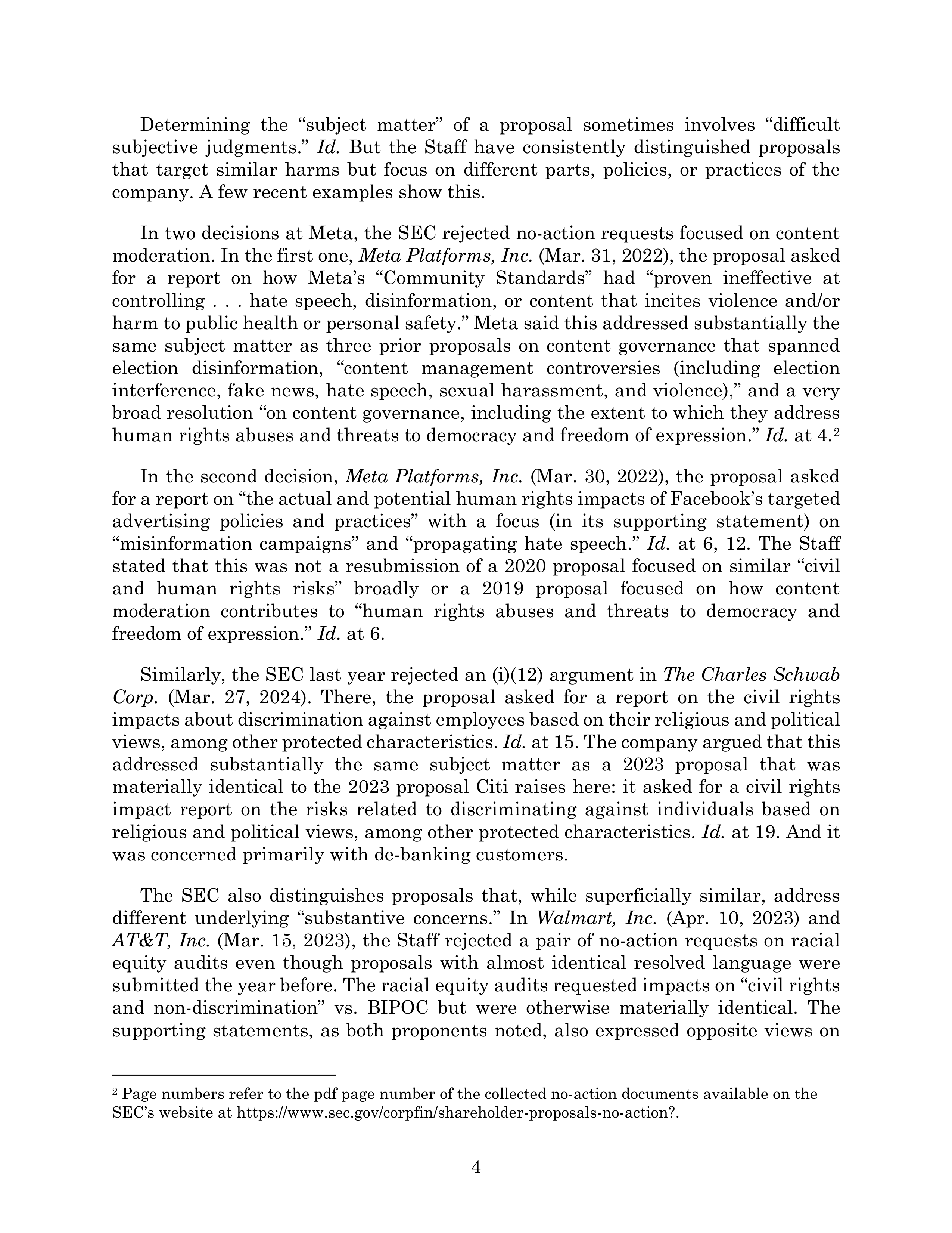 Citigroup Proposal  — page 42