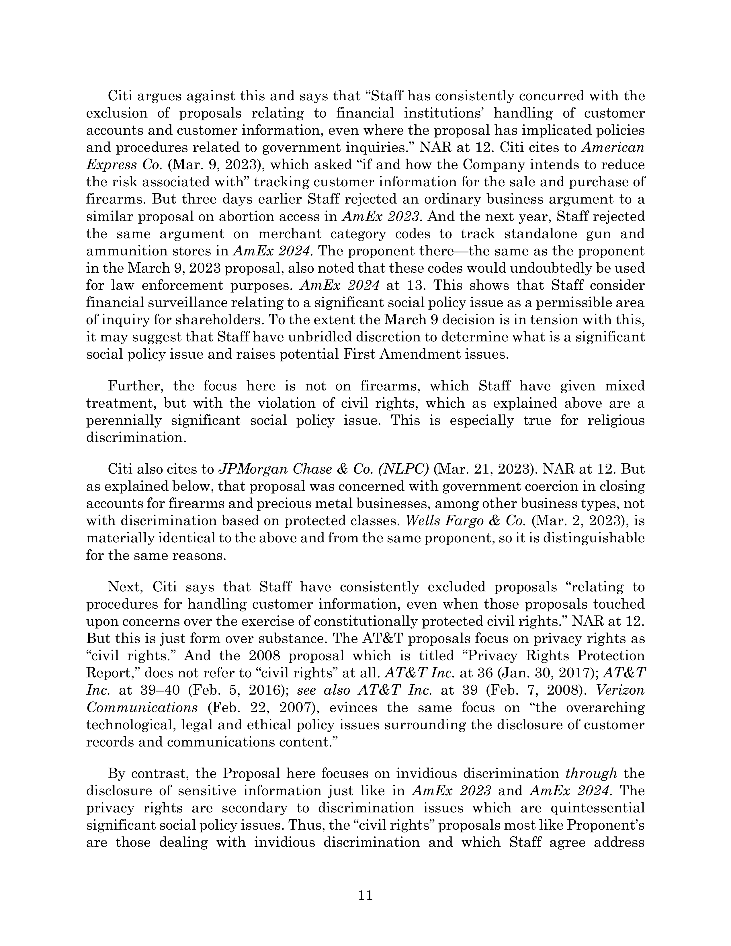 Citigroup Proposal  — page 49