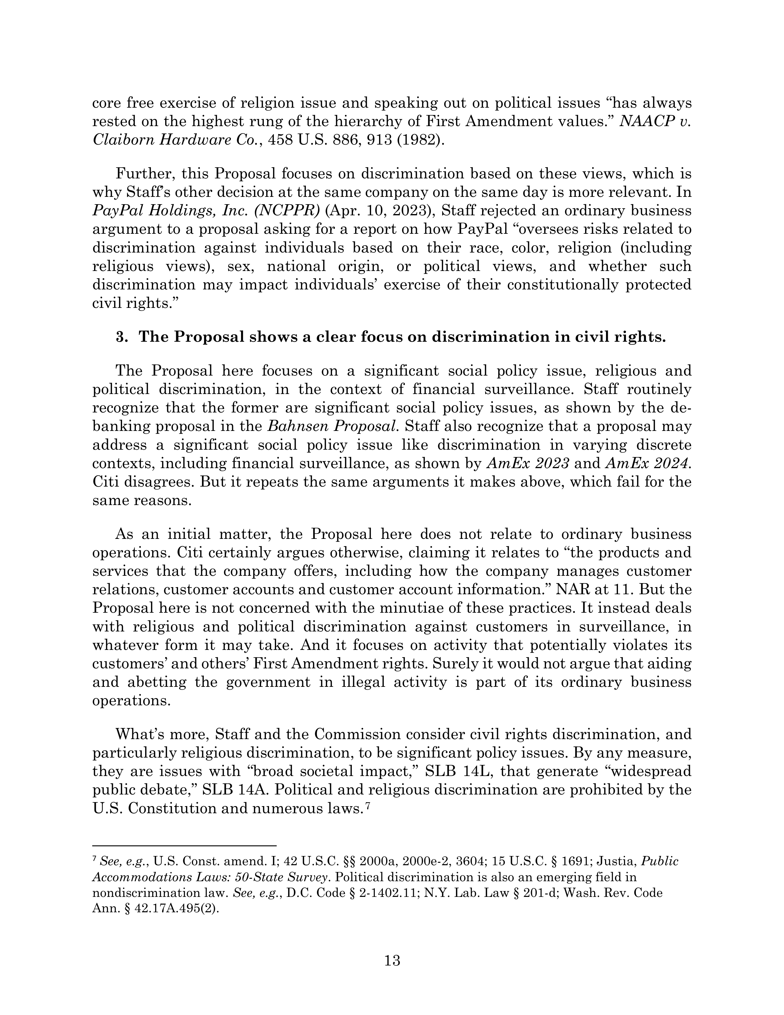 Citigroup Proposal  — page 51