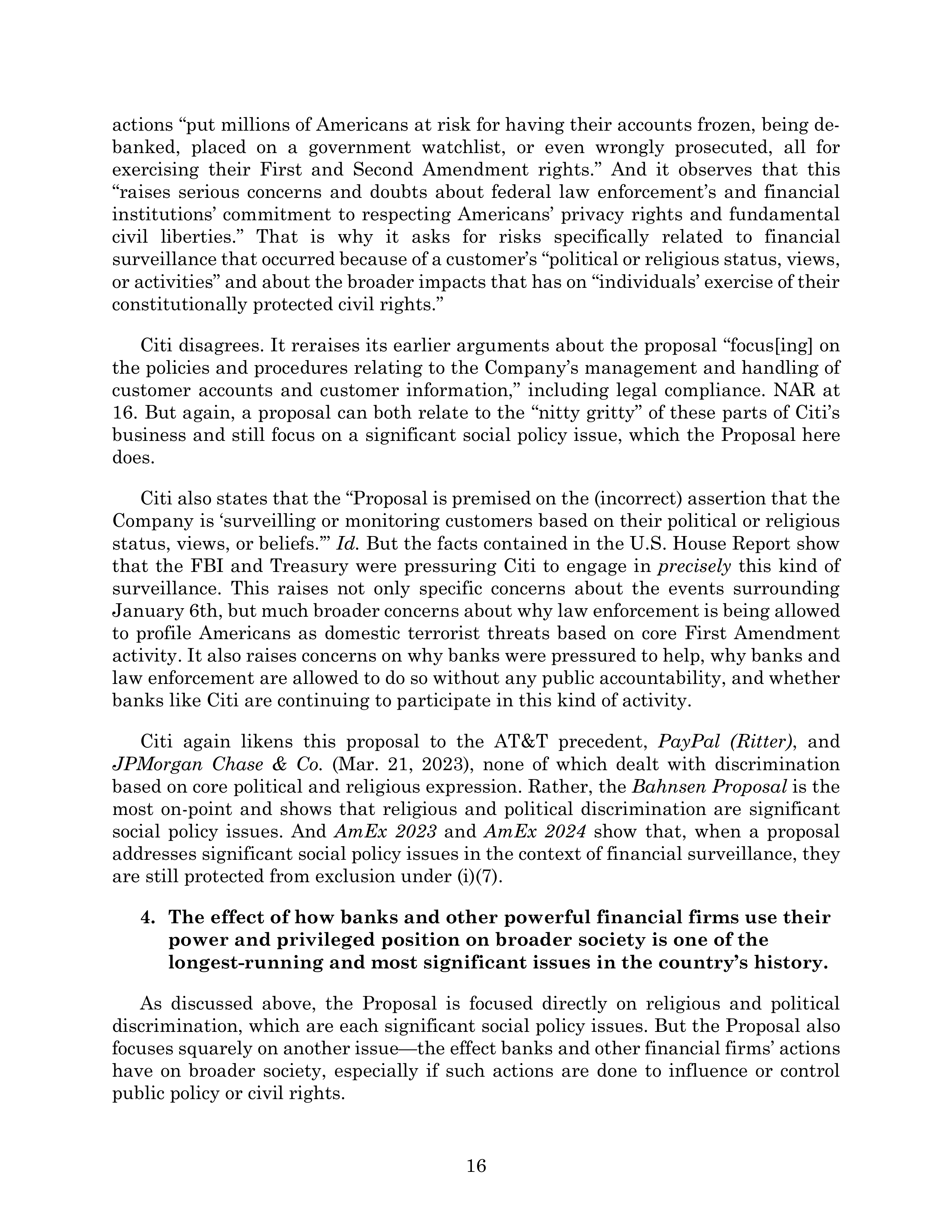 Citigroup Proposal  — page 54