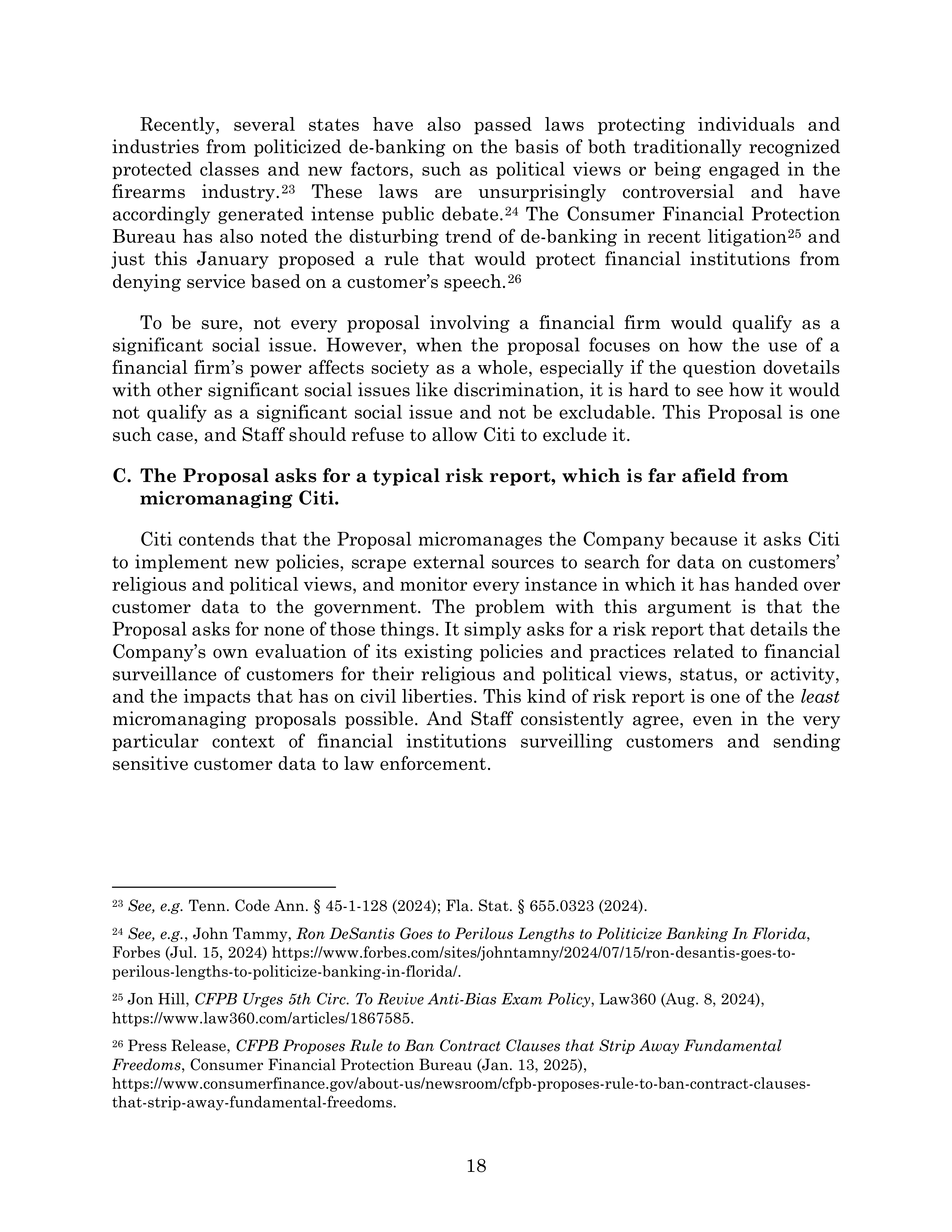 Citigroup Proposal  — page 56