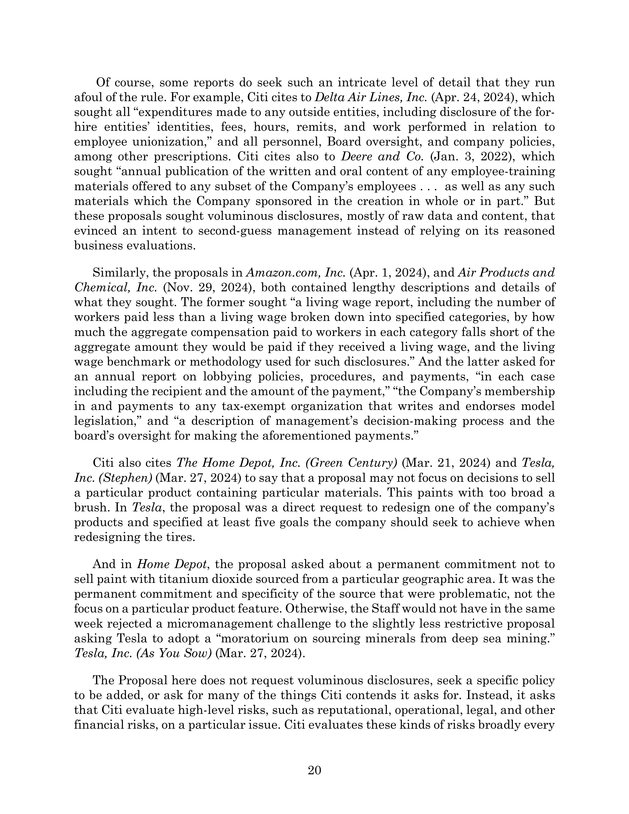Citigroup Proposal  — page 58