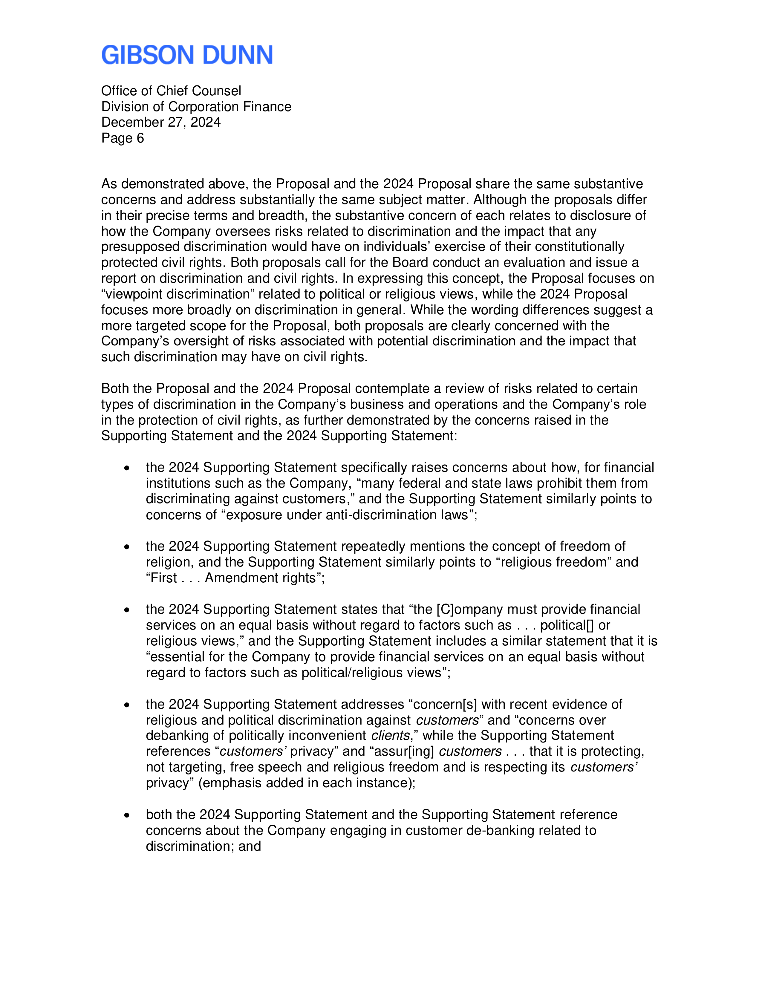 Citigroup Proposal  — page 7