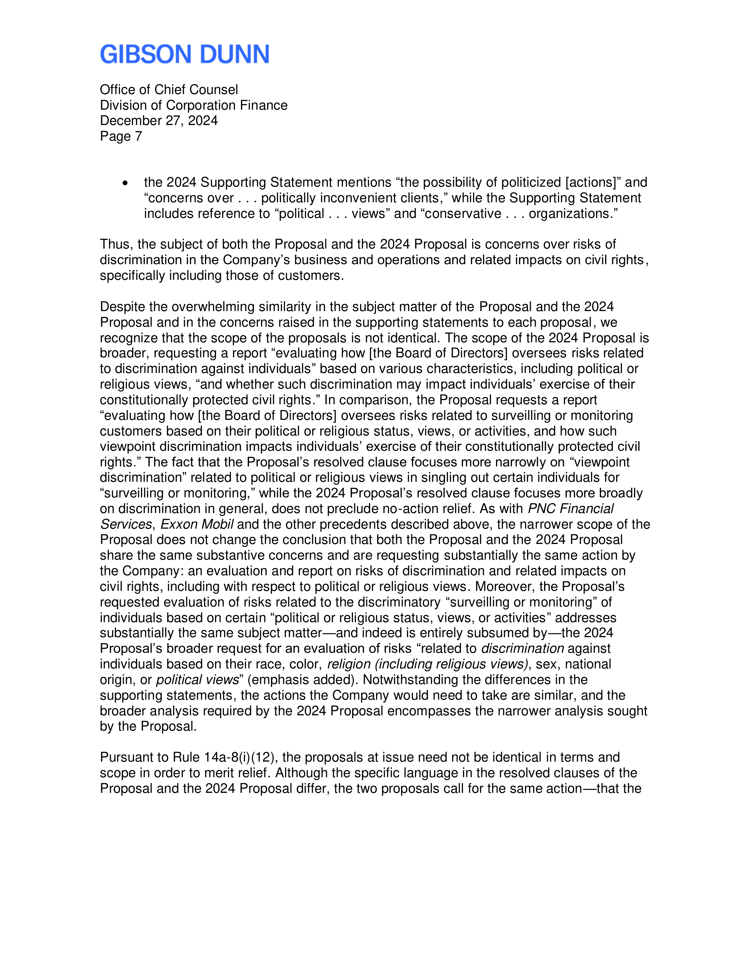 Citigroup Proposal  — page 8