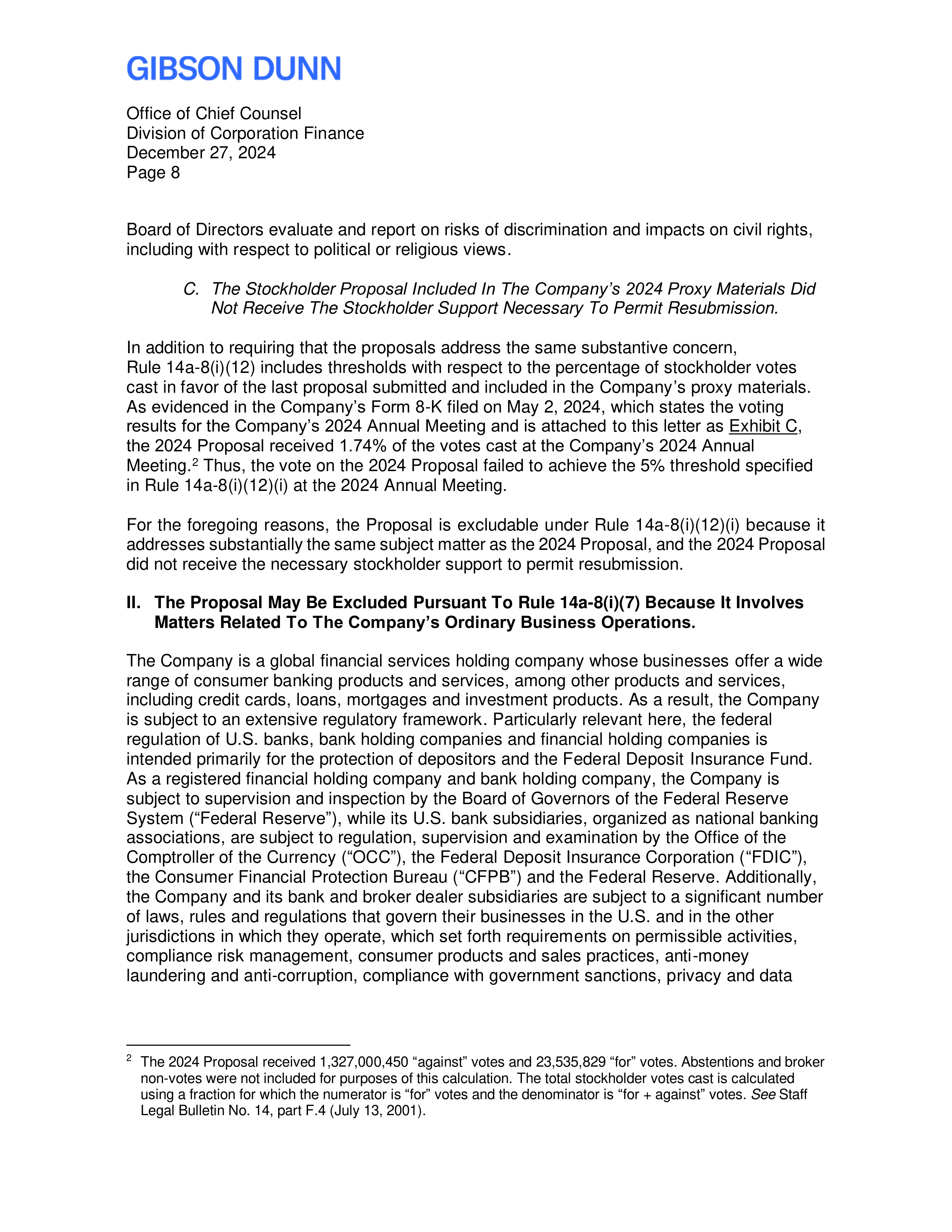 Citigroup Proposal  — page 9