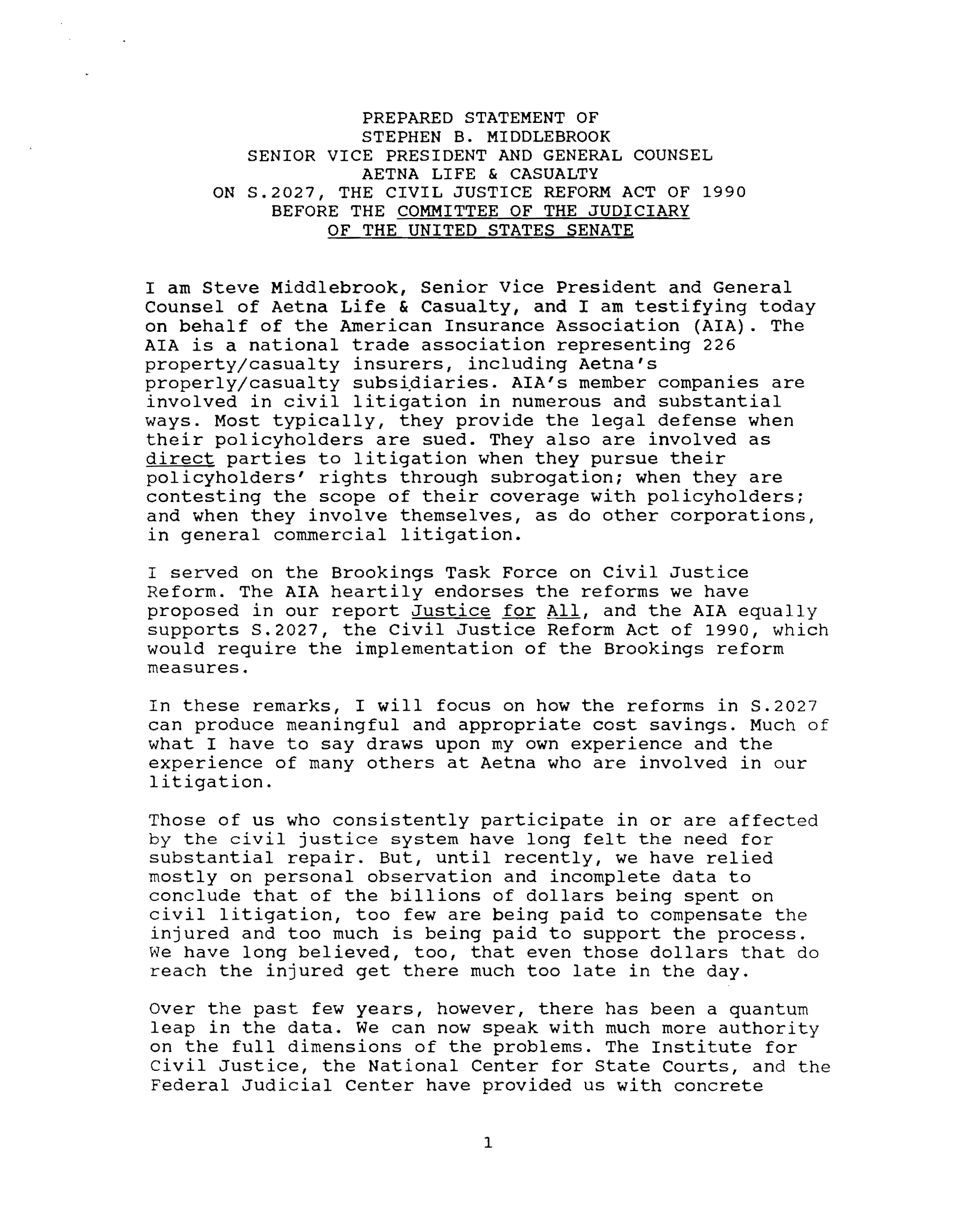 Civil Justice Reform Act Hearing Opening Statement — page 20