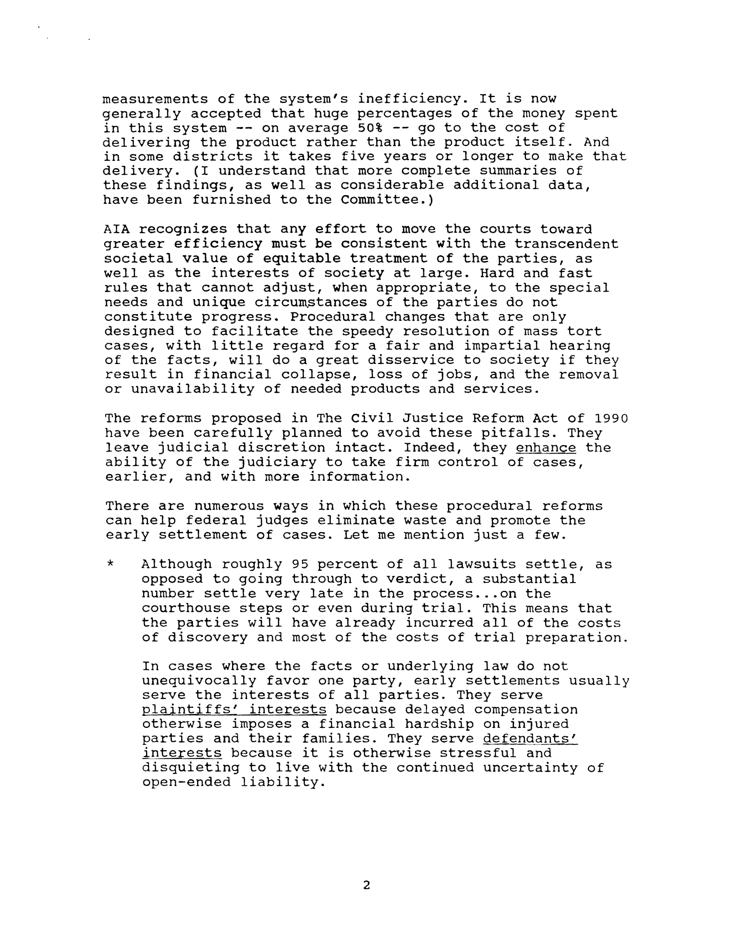 Civil Justice Reform Act Hearing Opening Statement — page 21