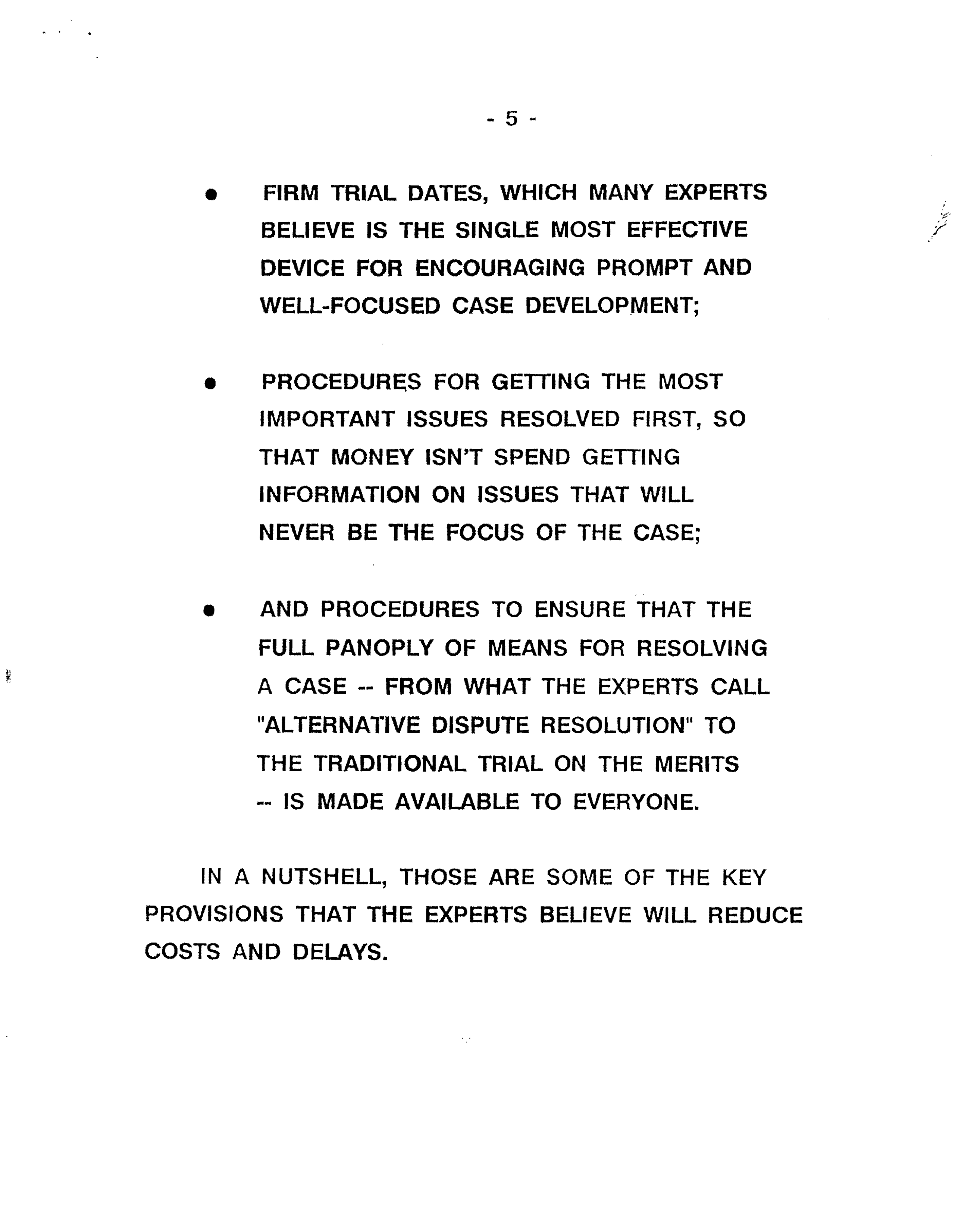 Civil Justice Reform Act Hearing Opening Statement — page 5