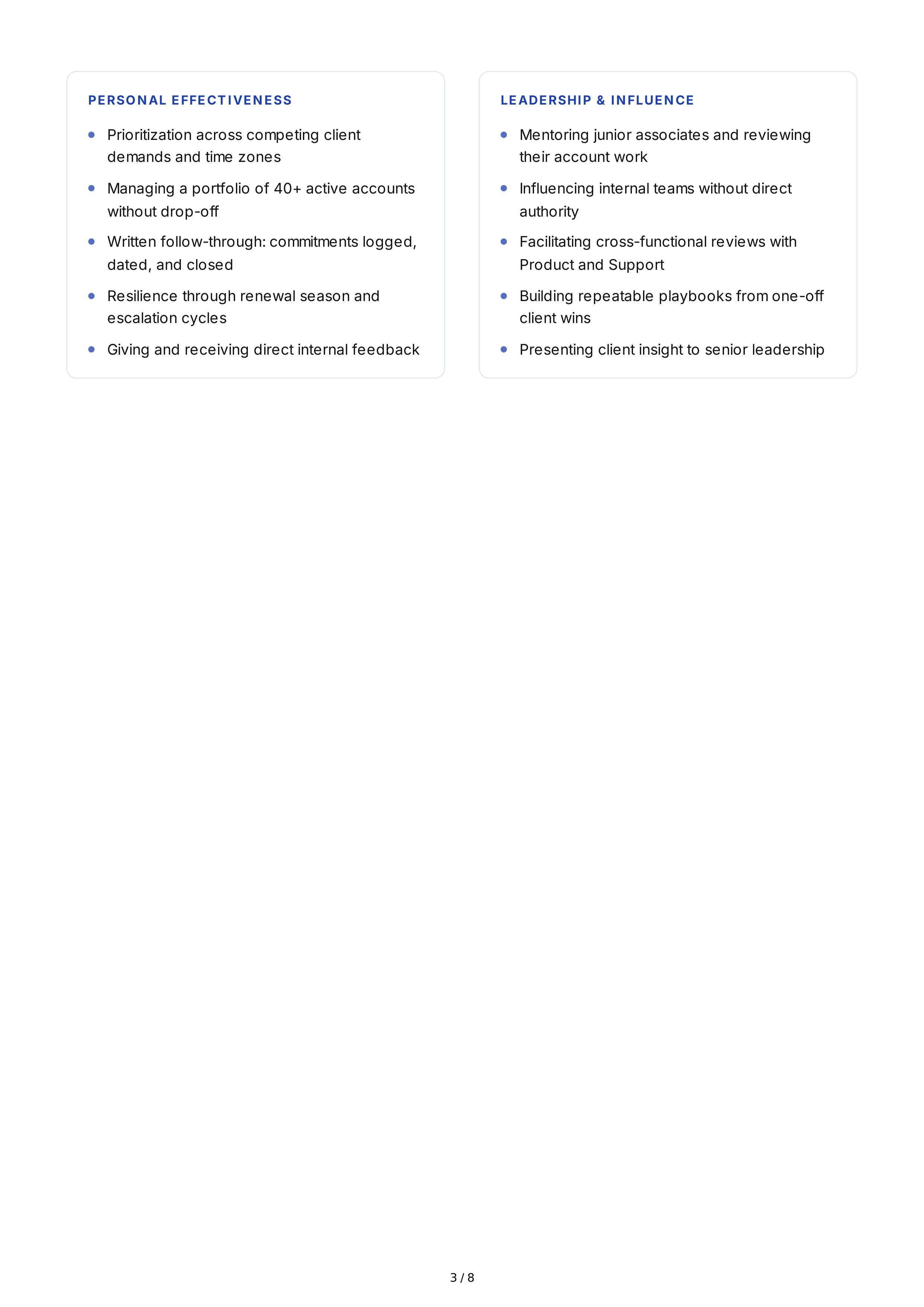 Client Relationship Professional Goals — page 3