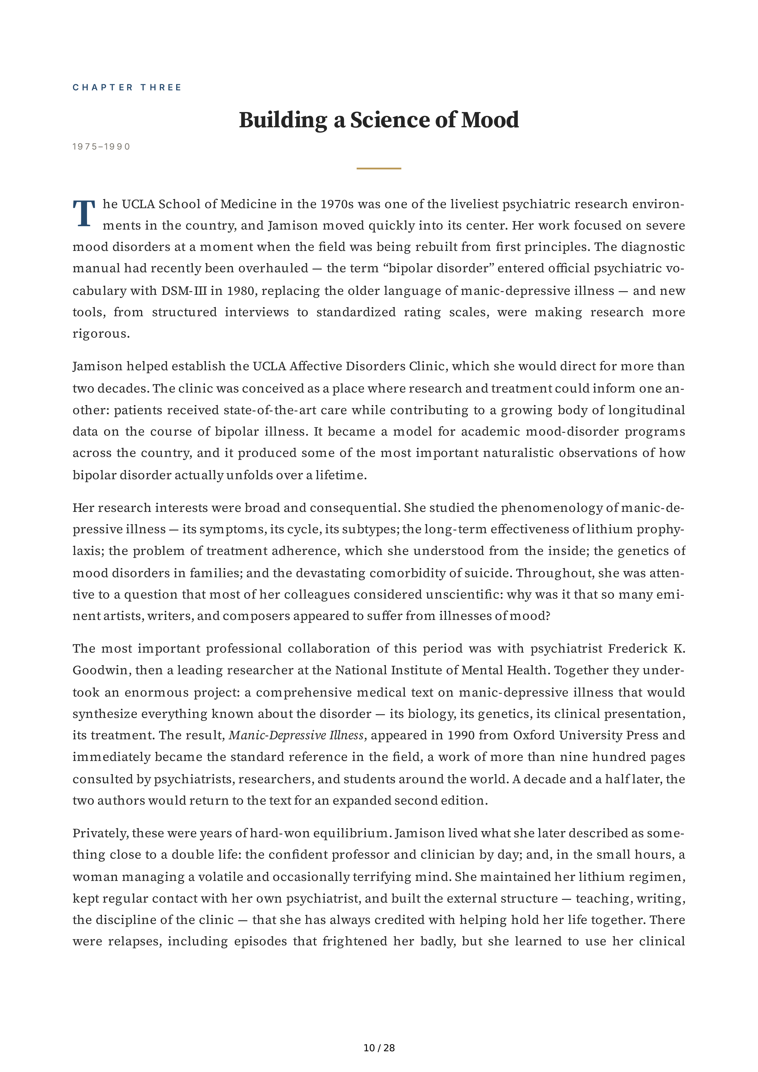 Clinical Psychologists Key Redfield Jamison An Unquiet Mind Biography — page 10