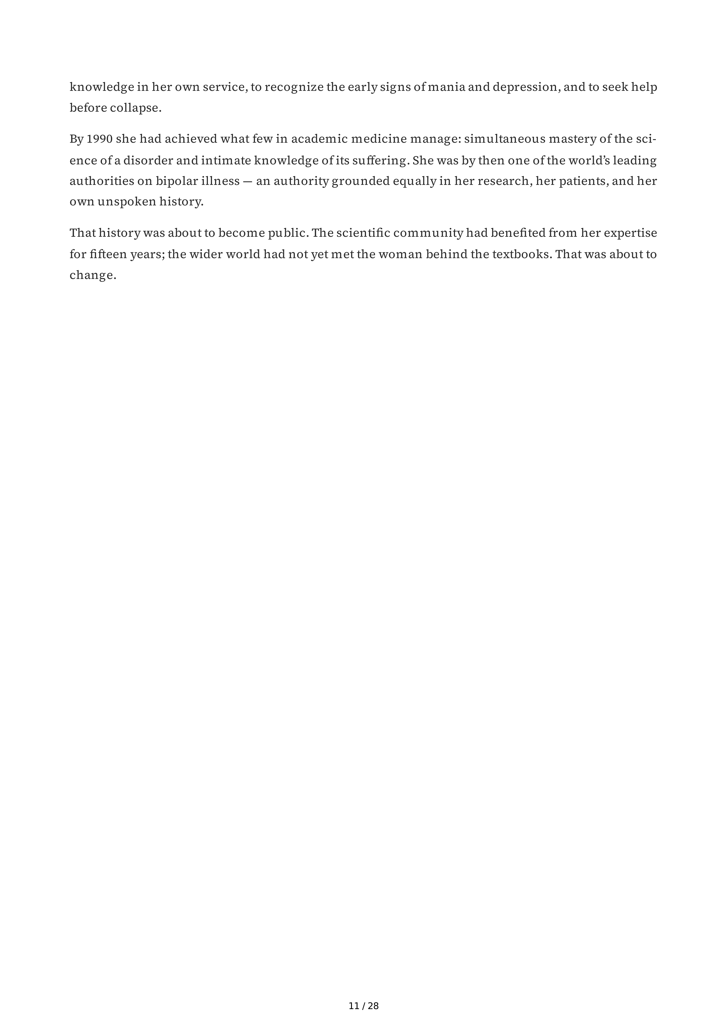 Clinical Psychologists Key Redfield Jamison An Unquiet Mind Biography — page 11