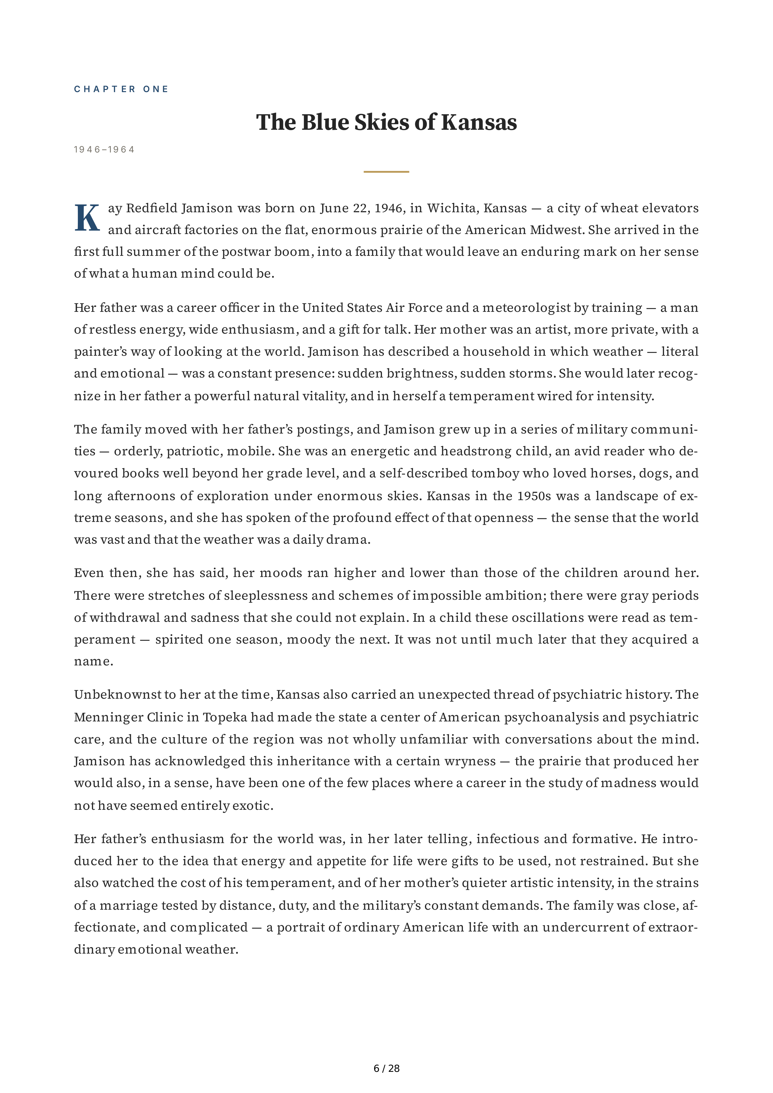 Clinical Psychologists Key Redfield Jamison An Unquiet Mind Biography — page 6