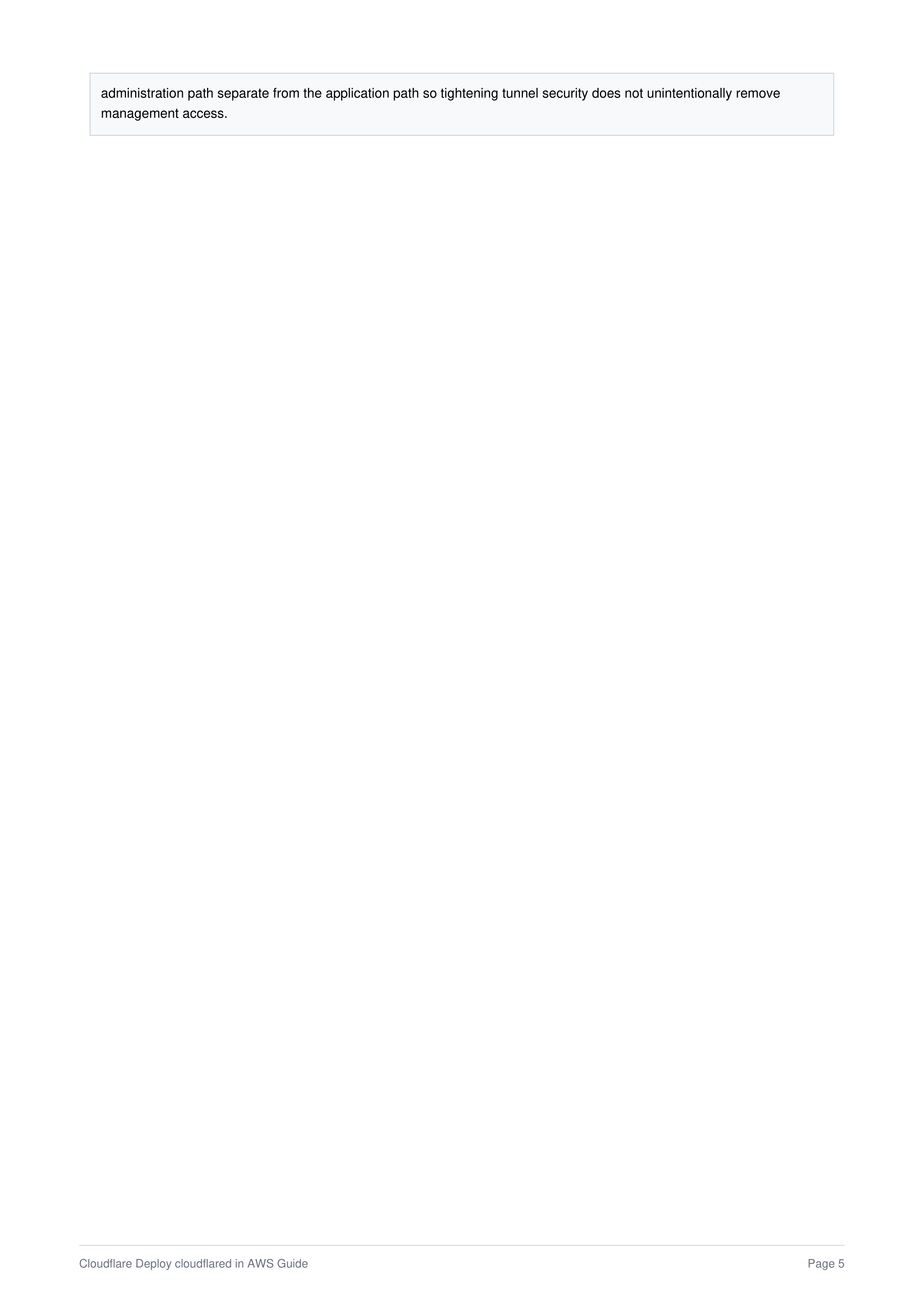 Cloudflare Deploy cloudflared in AWS Guide — page 5
