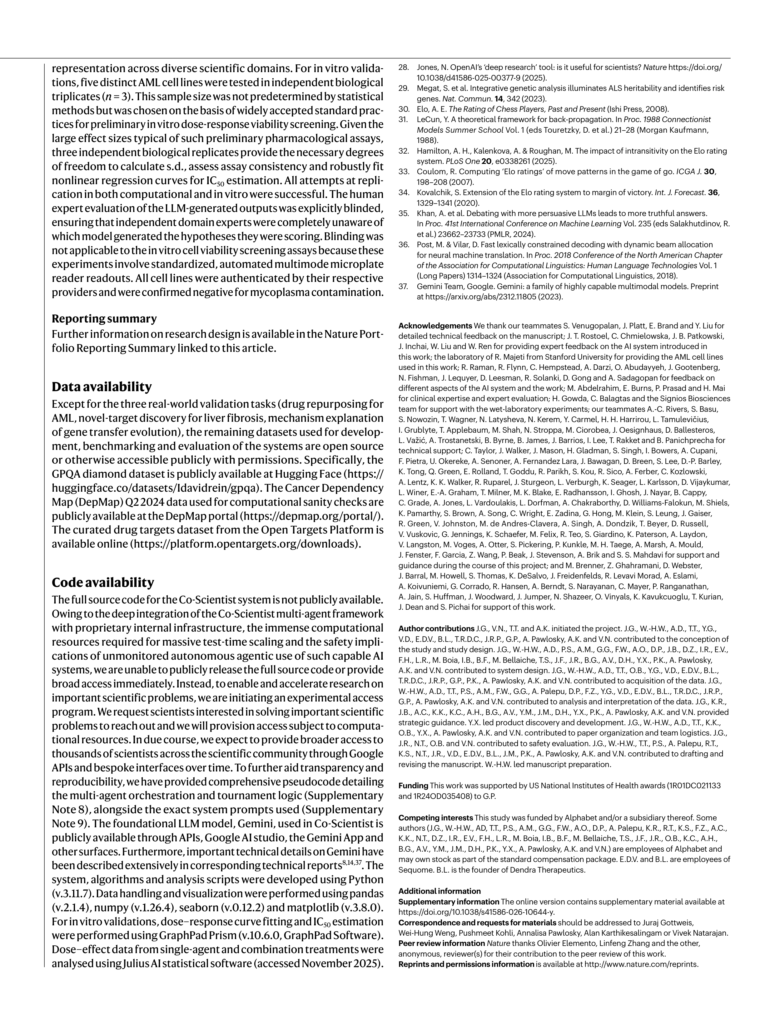 Co-Scientist Research Paper by Google DeepMind — page 15