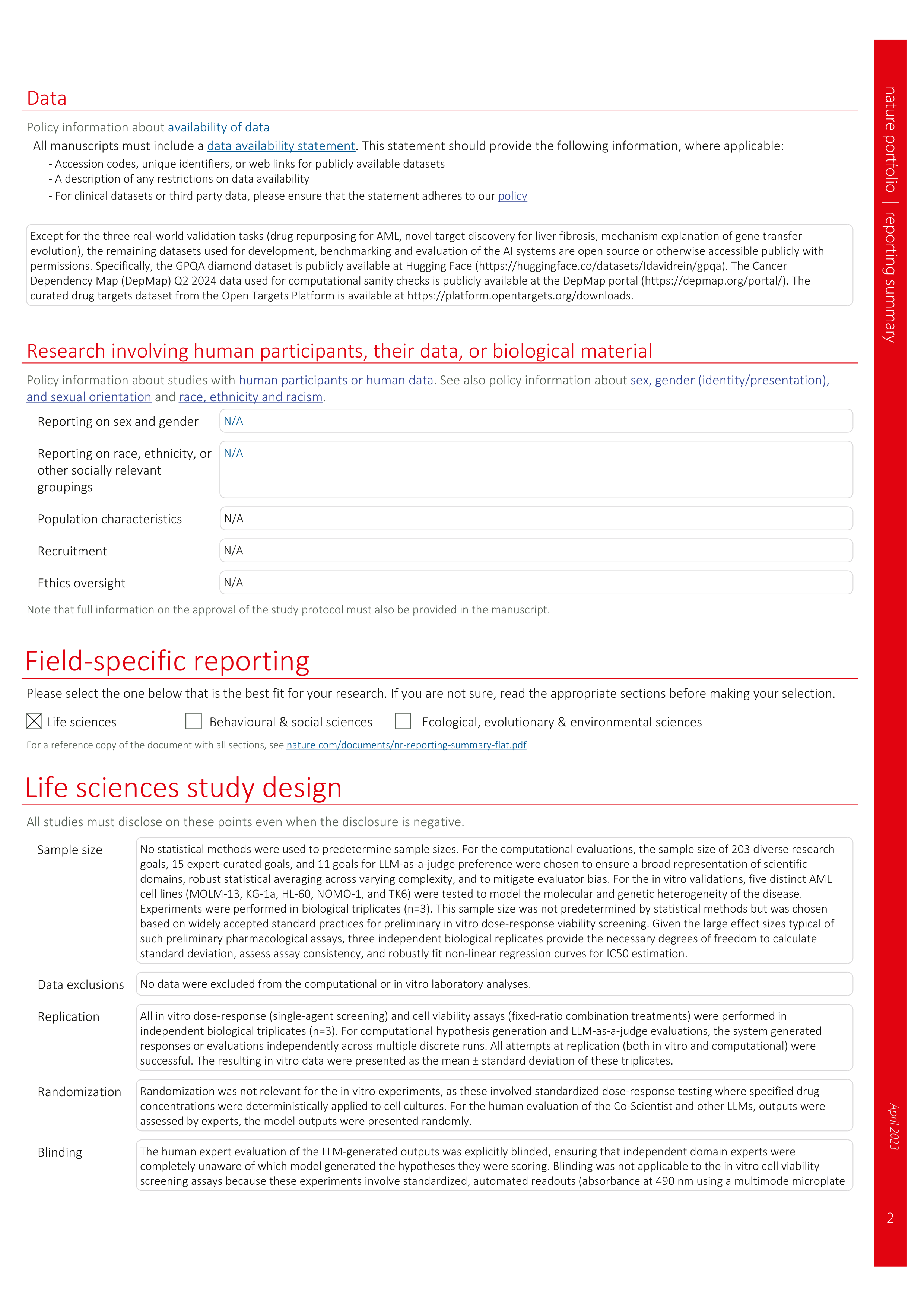 Co-Scientist Research Paper by Google DeepMind — page 26