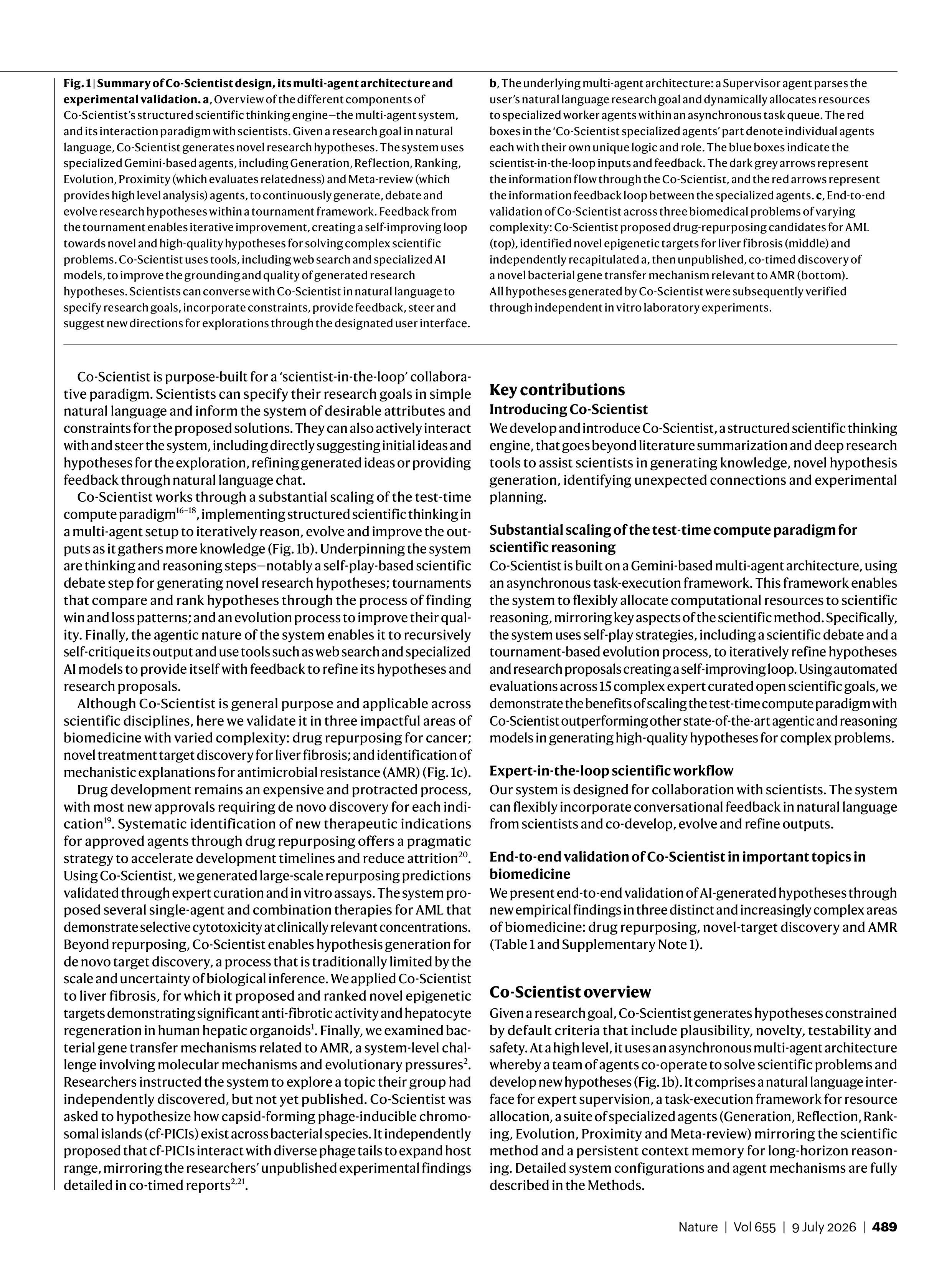 Co-Scientist Research Paper by Google DeepMind — page 3