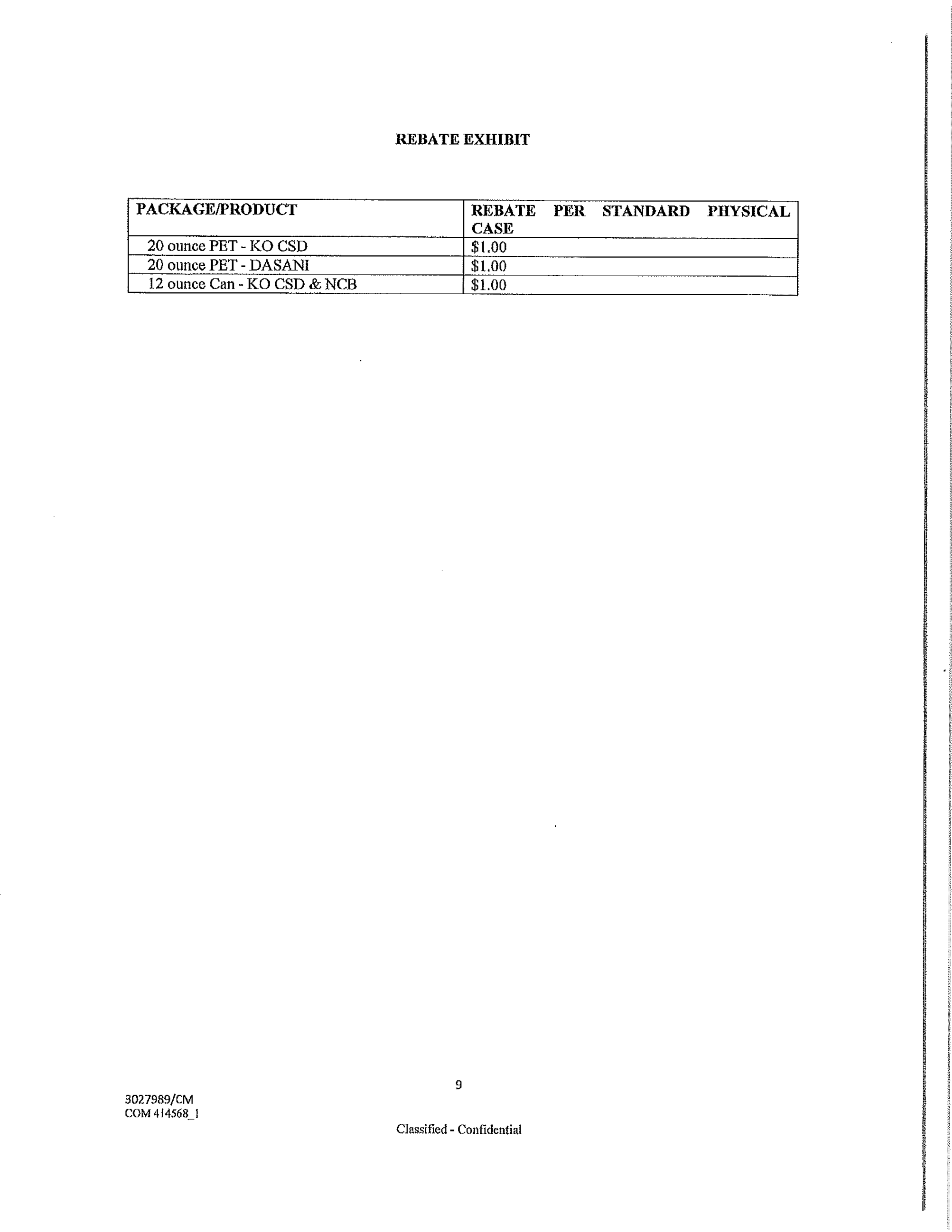 Coca-Cola Beverage Agreement — page 9