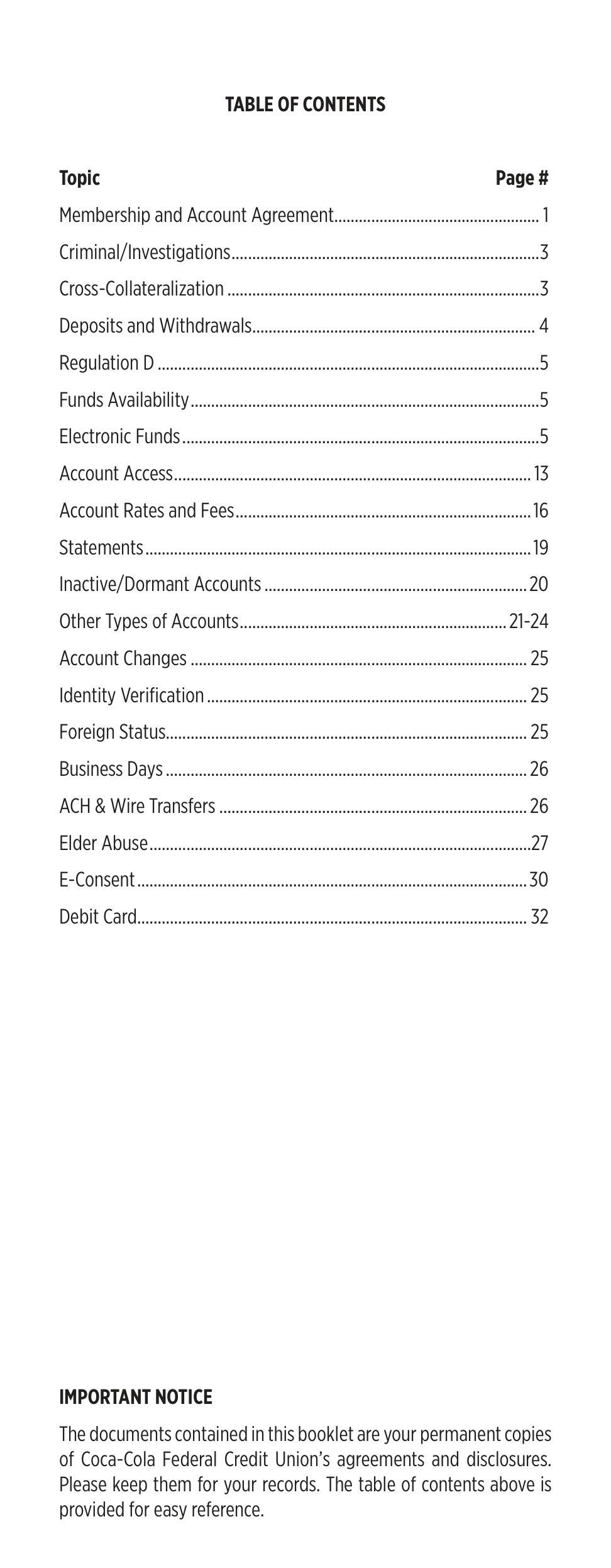 Coca-Cola Member Agreement — page 3