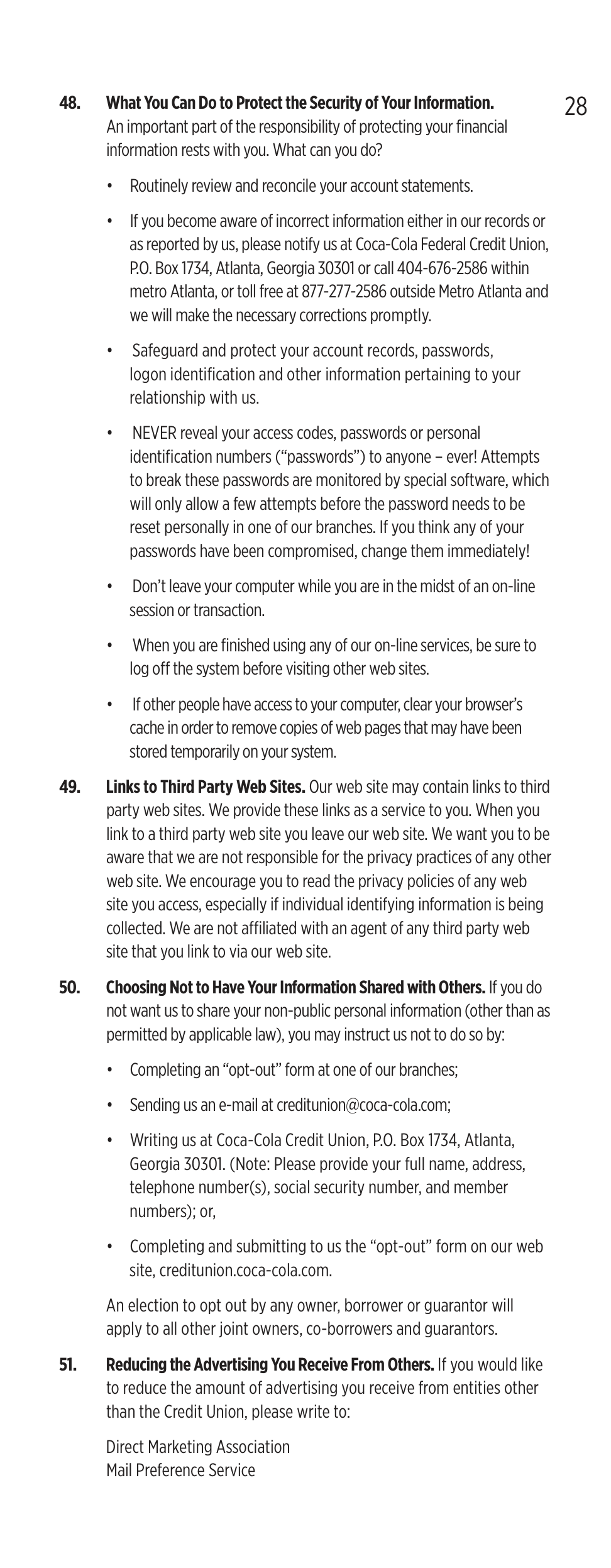 Coca-Cola Member Agreement — page 31