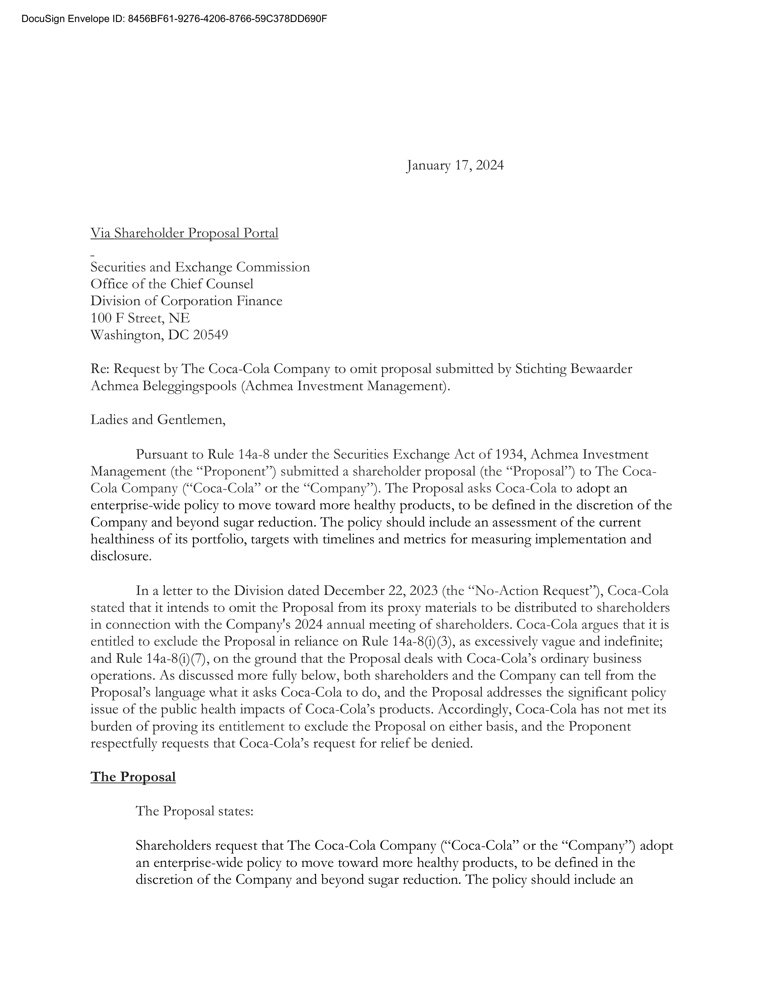 Coca Cola Proposal  — page 14