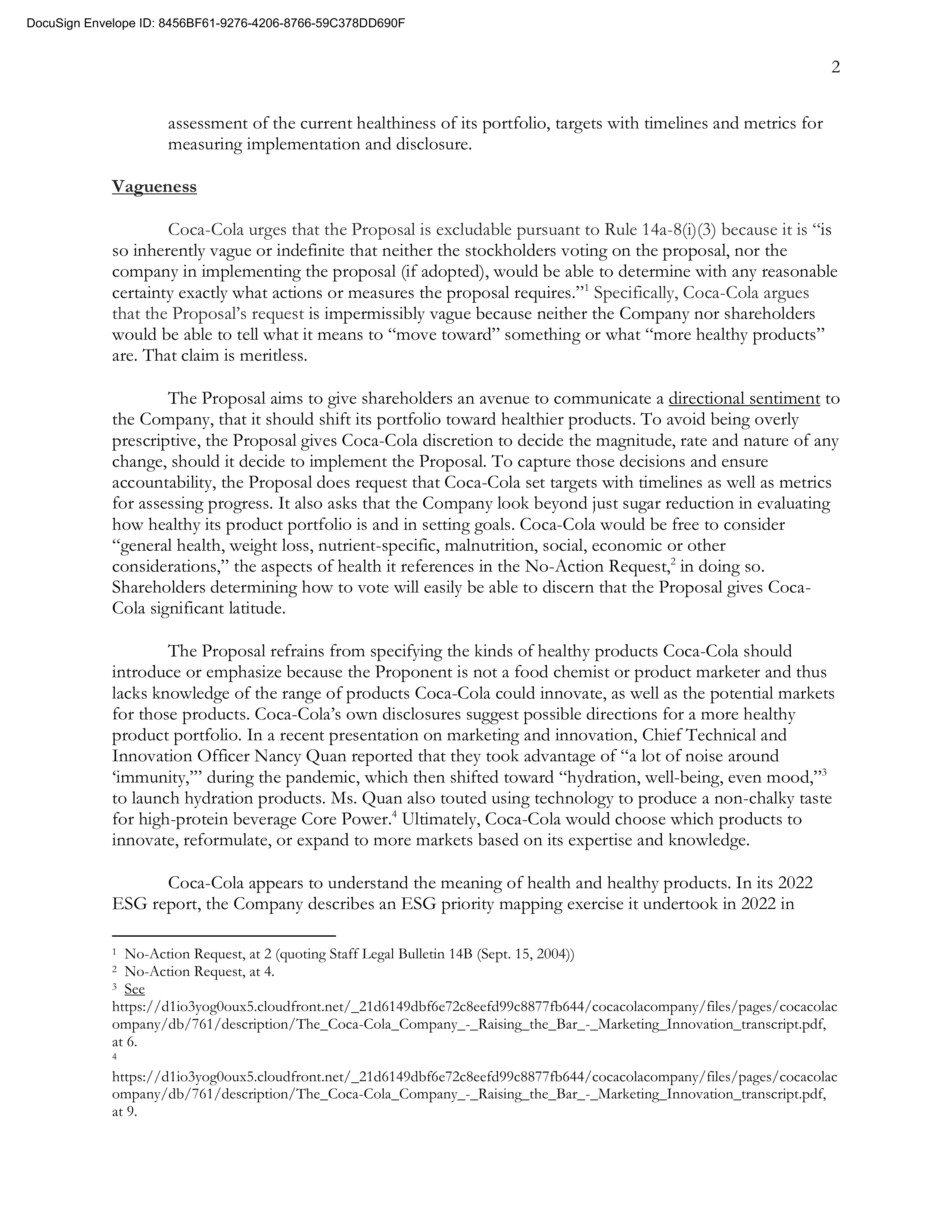 Coca Cola Proposal  — page 15