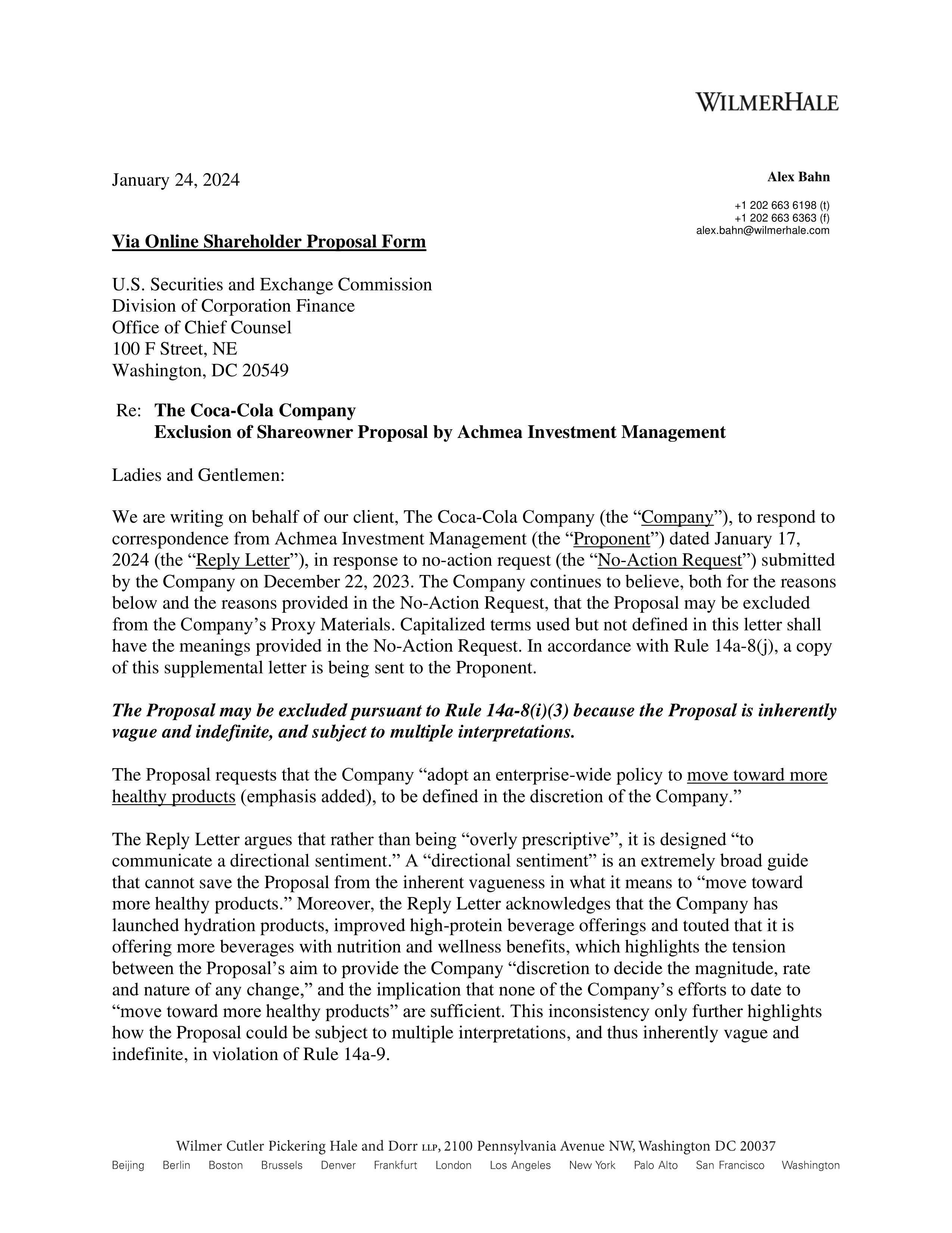 Coca Cola Proposal  — page 20