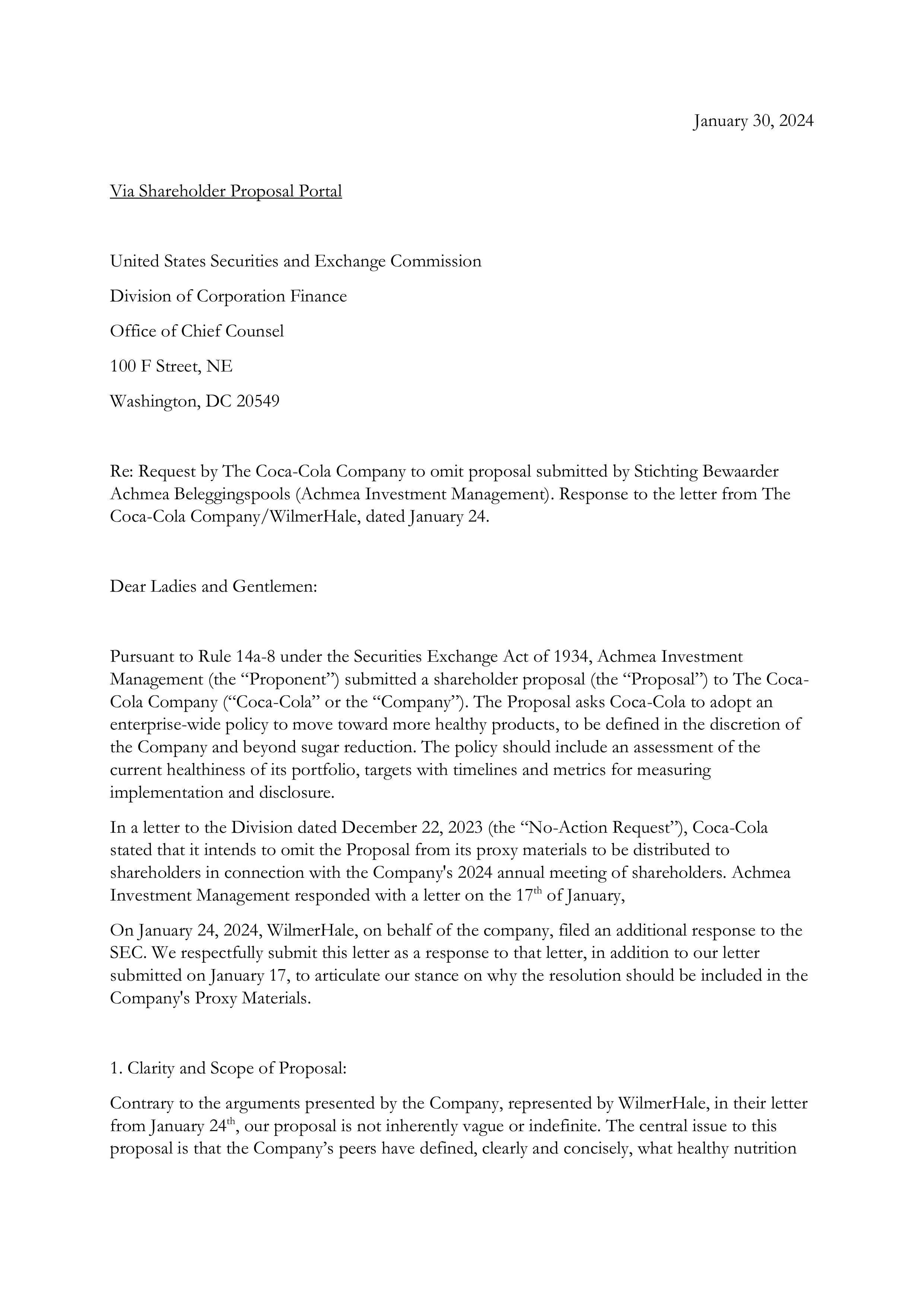 Coca Cola Proposal  — page 23