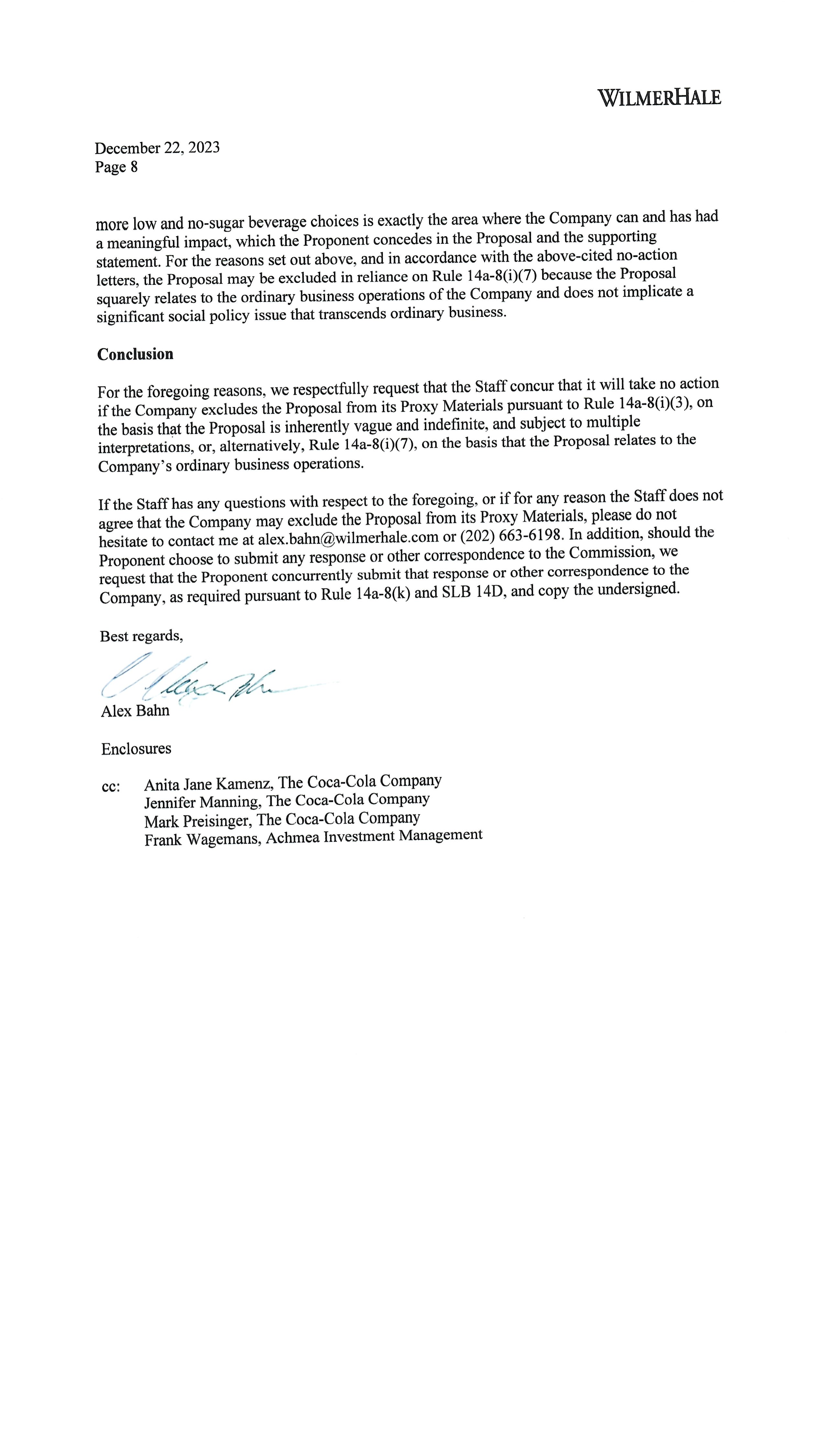 Coca Cola Proposal  — page 9