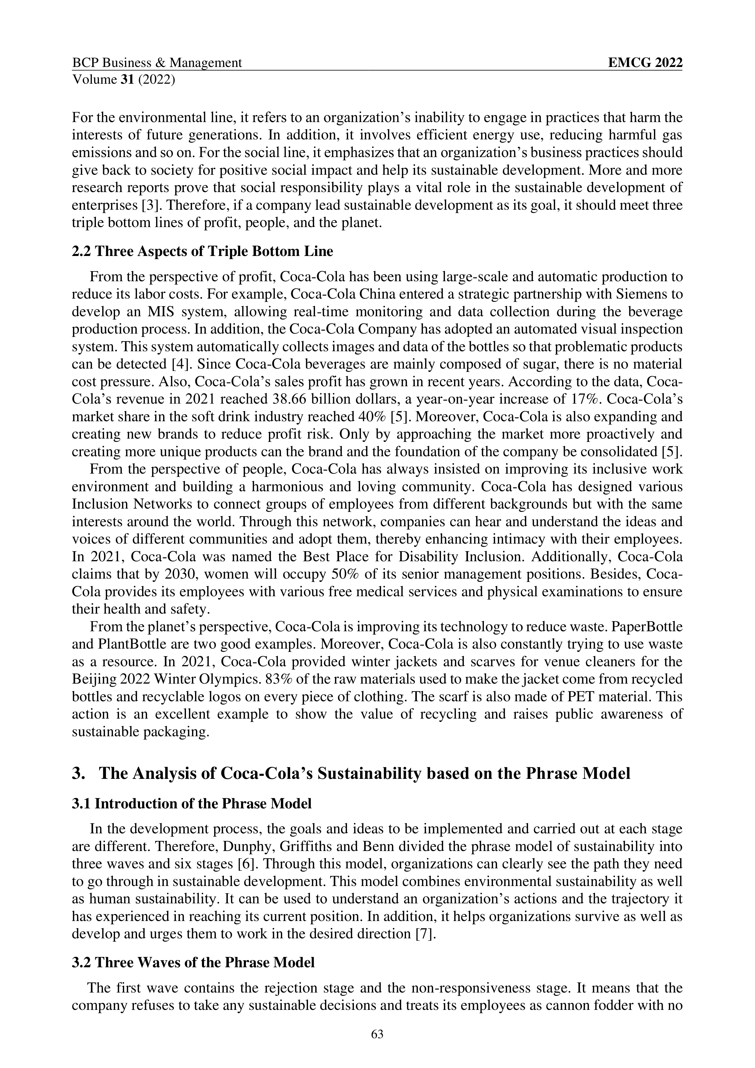 Coca Cola Sustainability Report — page 2