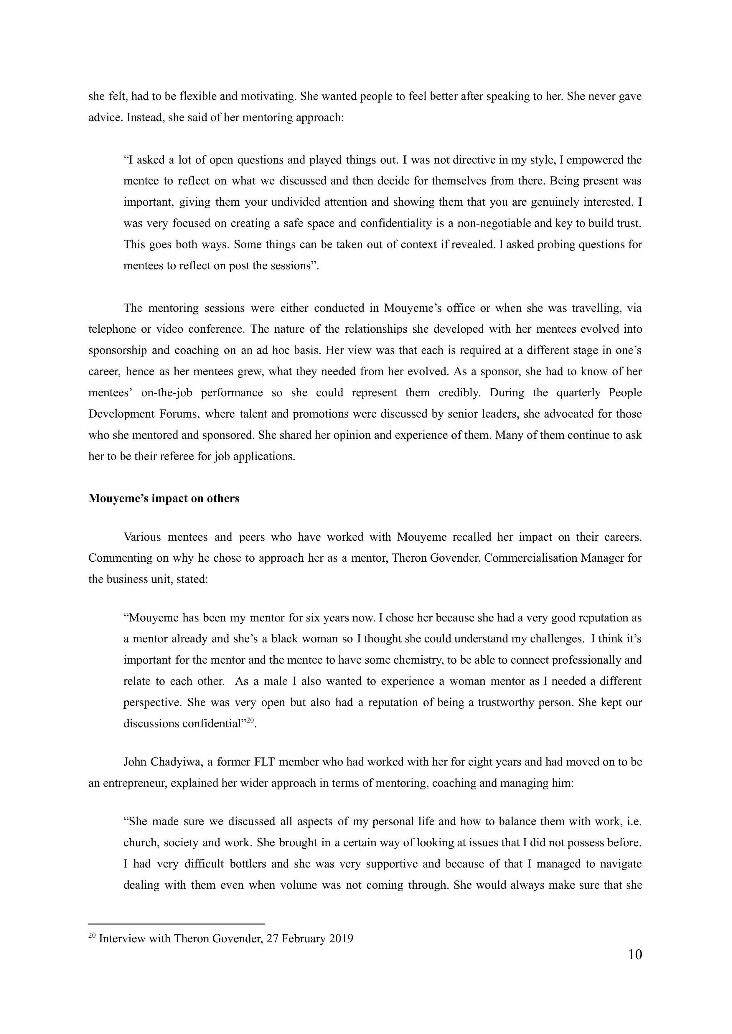 Coca Cola leadership skills — page 10