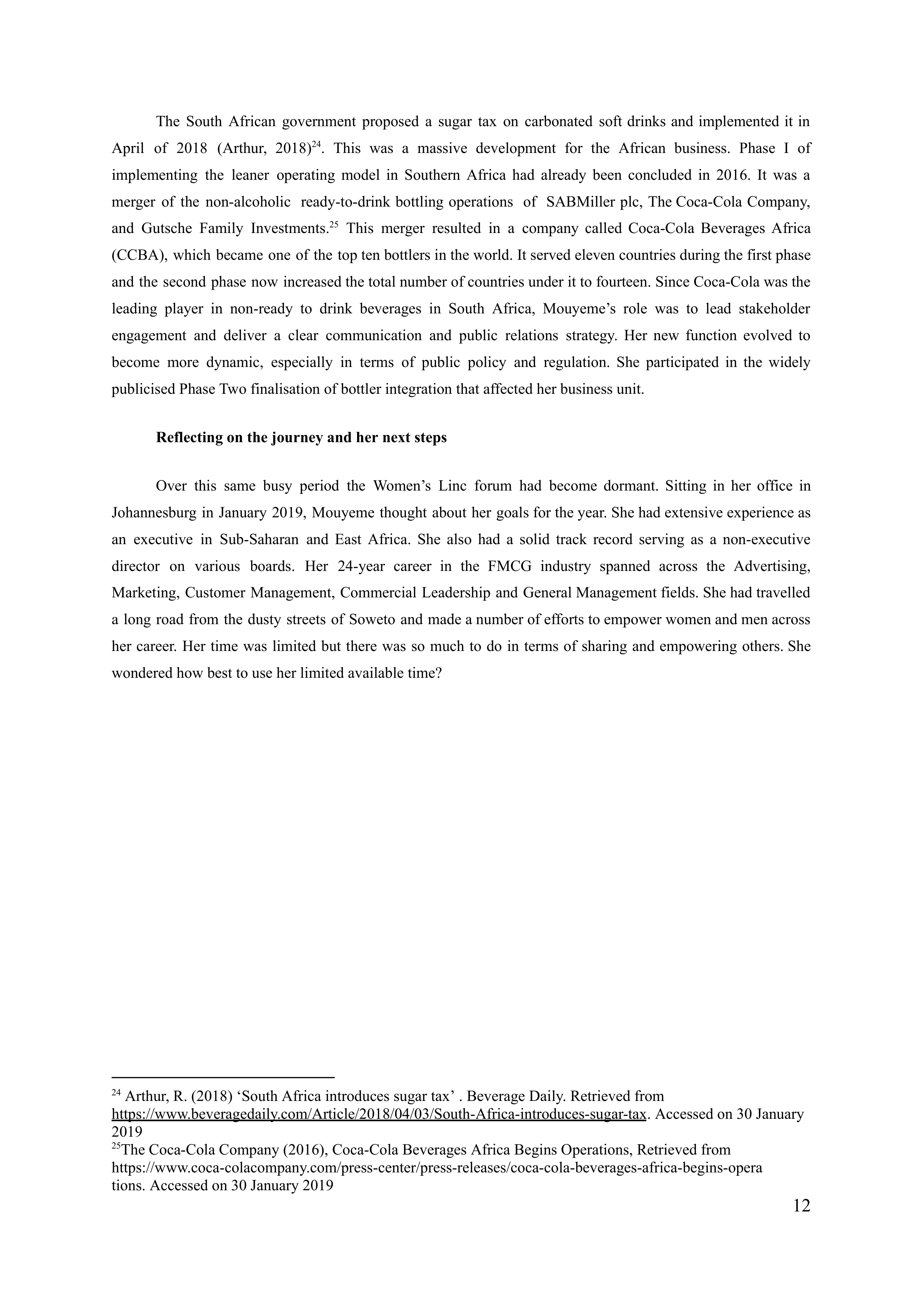 Coca Cola leadership skills — page 12