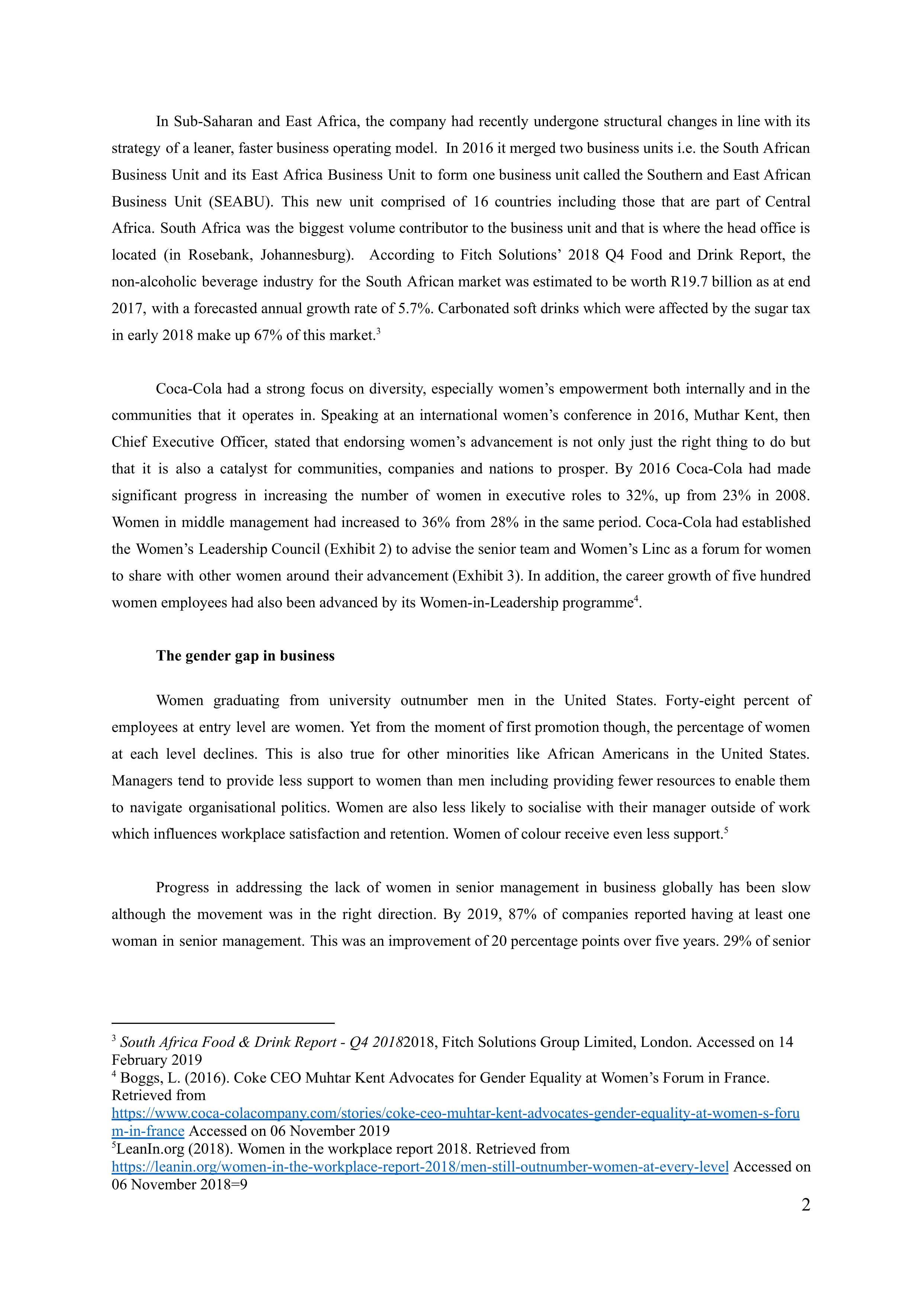 Coca Cola leadership skills — page 2
