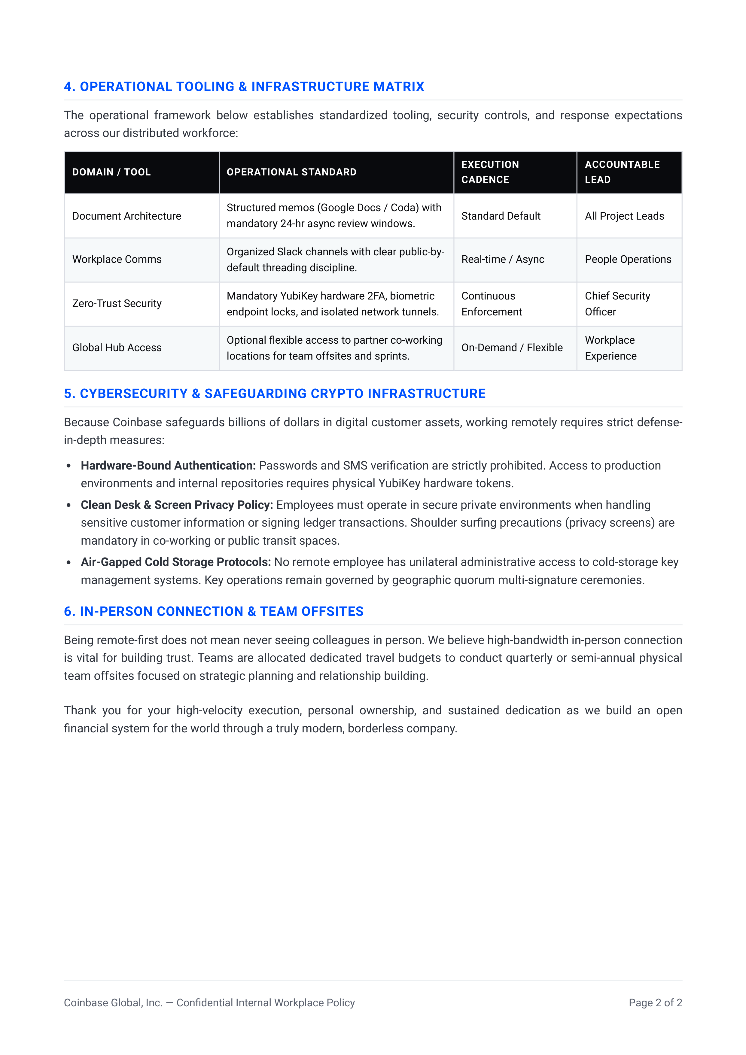 Coinbase Remote Work Memo — page 2