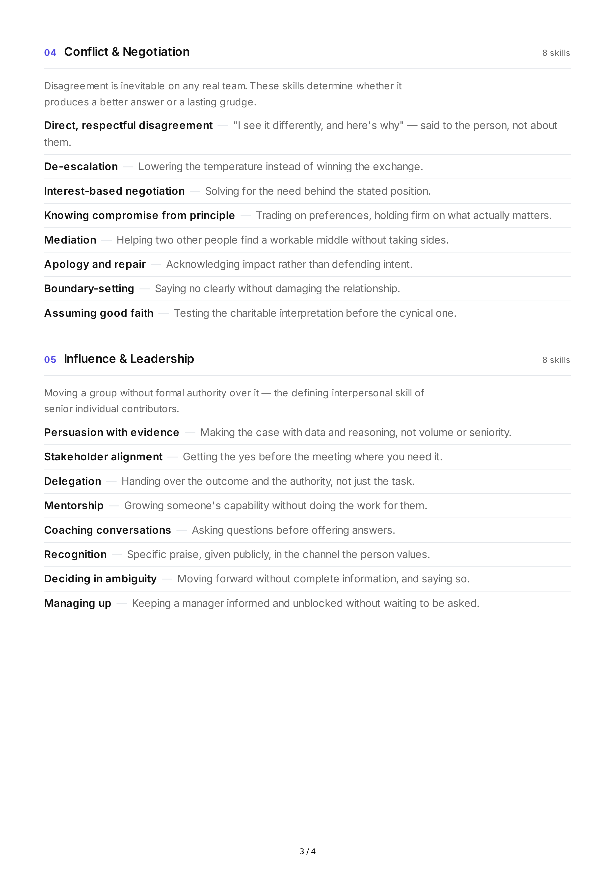 Collaboration Interpersonal Skills — page 3