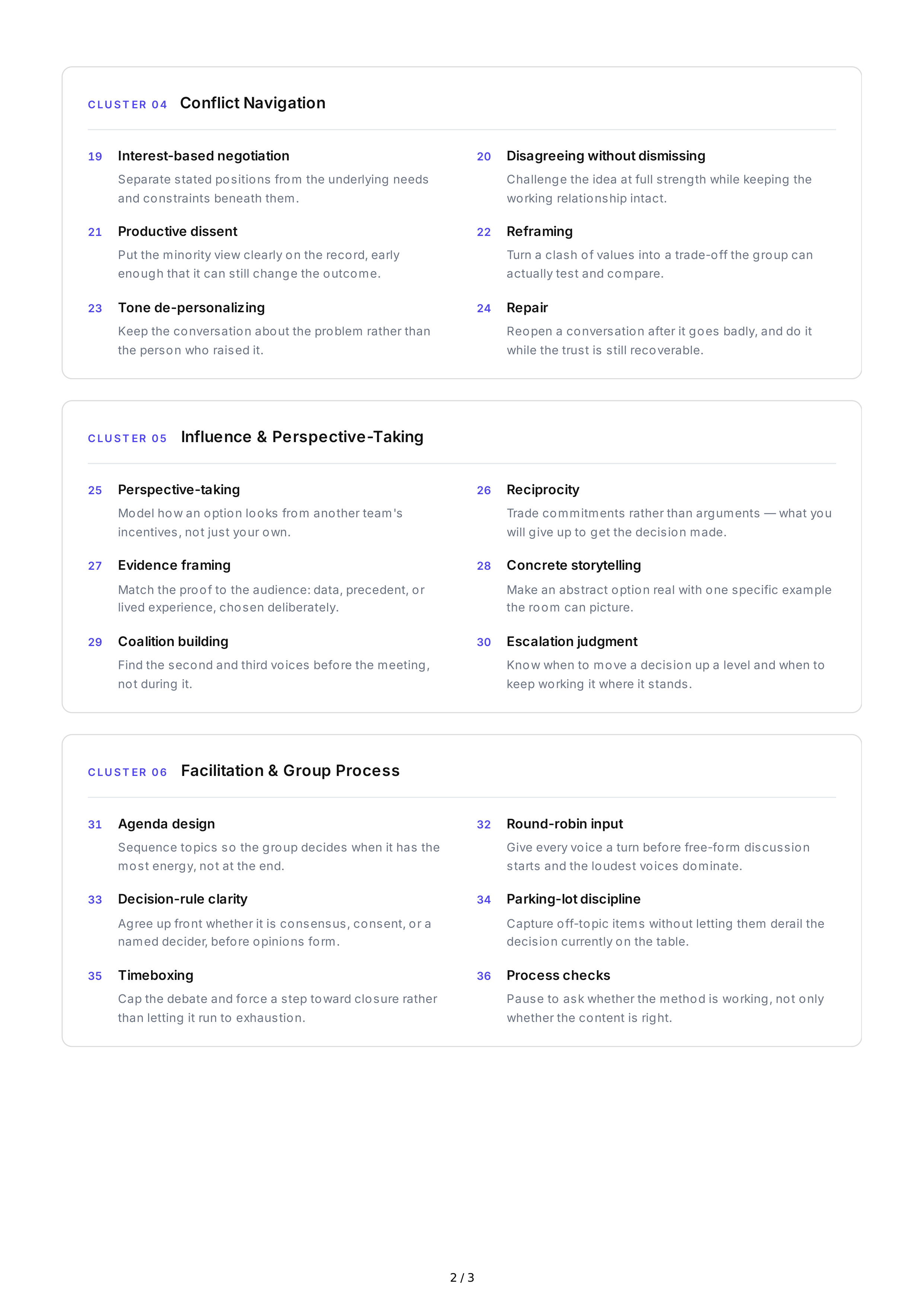 Collaborative Decision-Making Interpersonal Skills — page 2