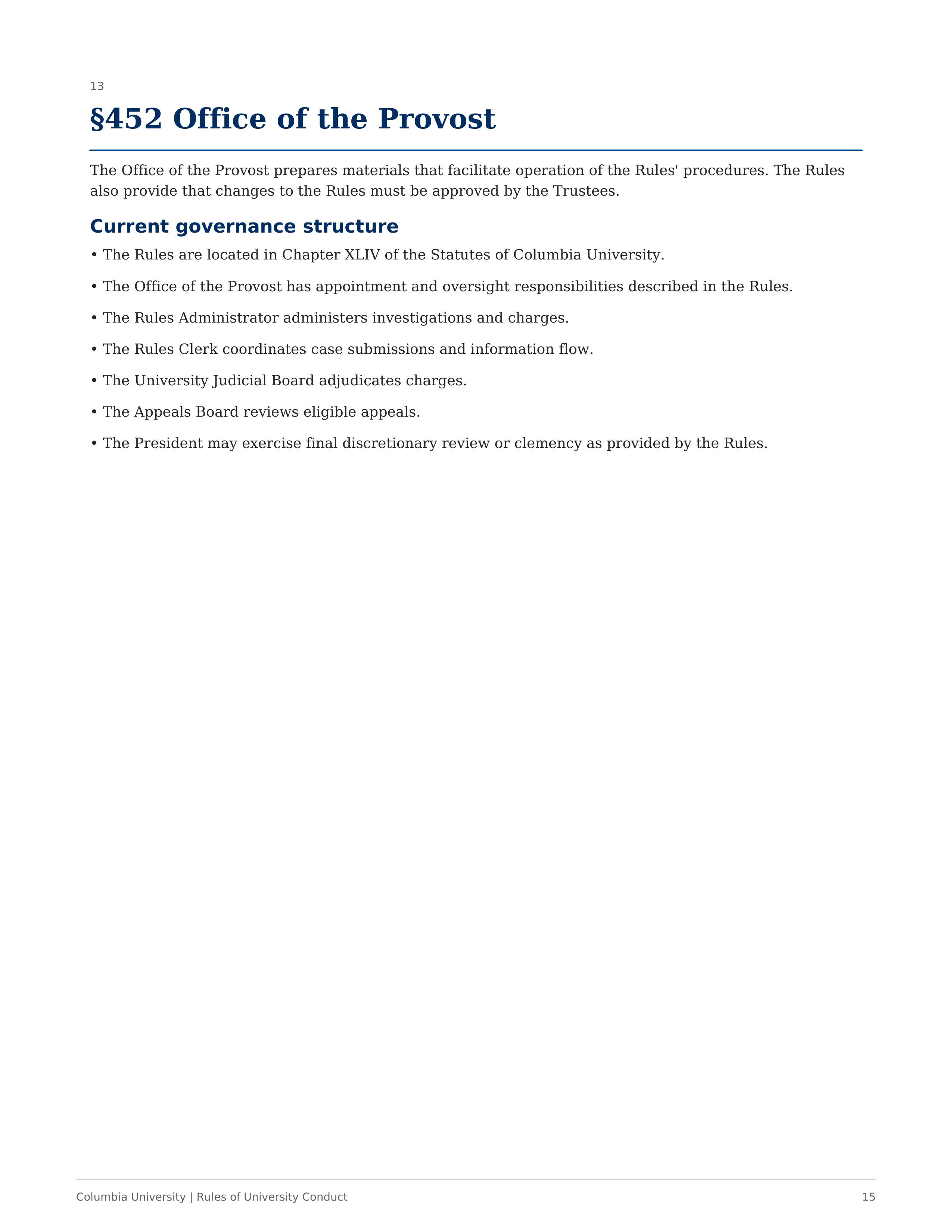Columbia University Rules of University Conduct Handbook — page 15