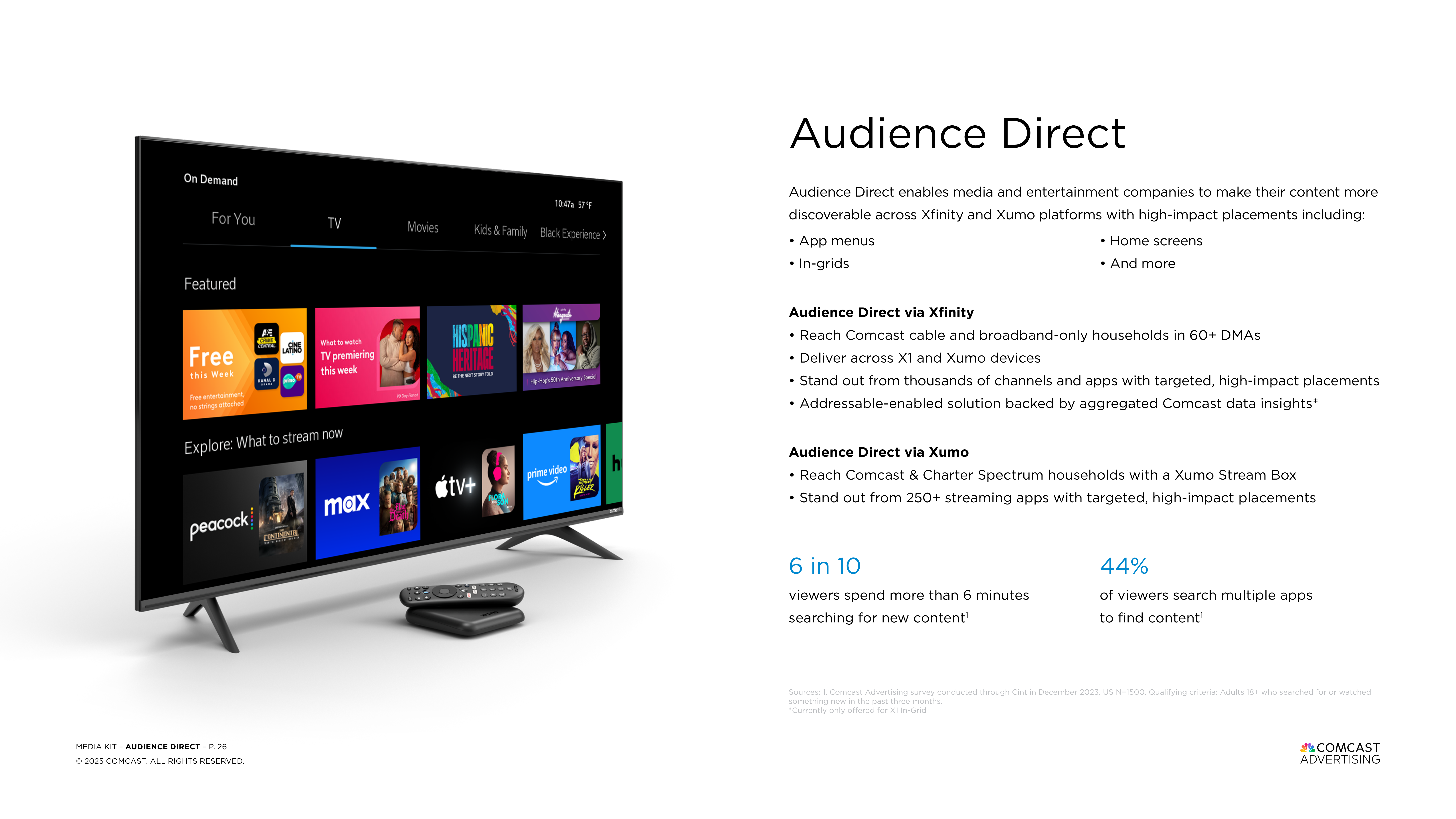 Comcast Advertising Media Kit  — page 26
