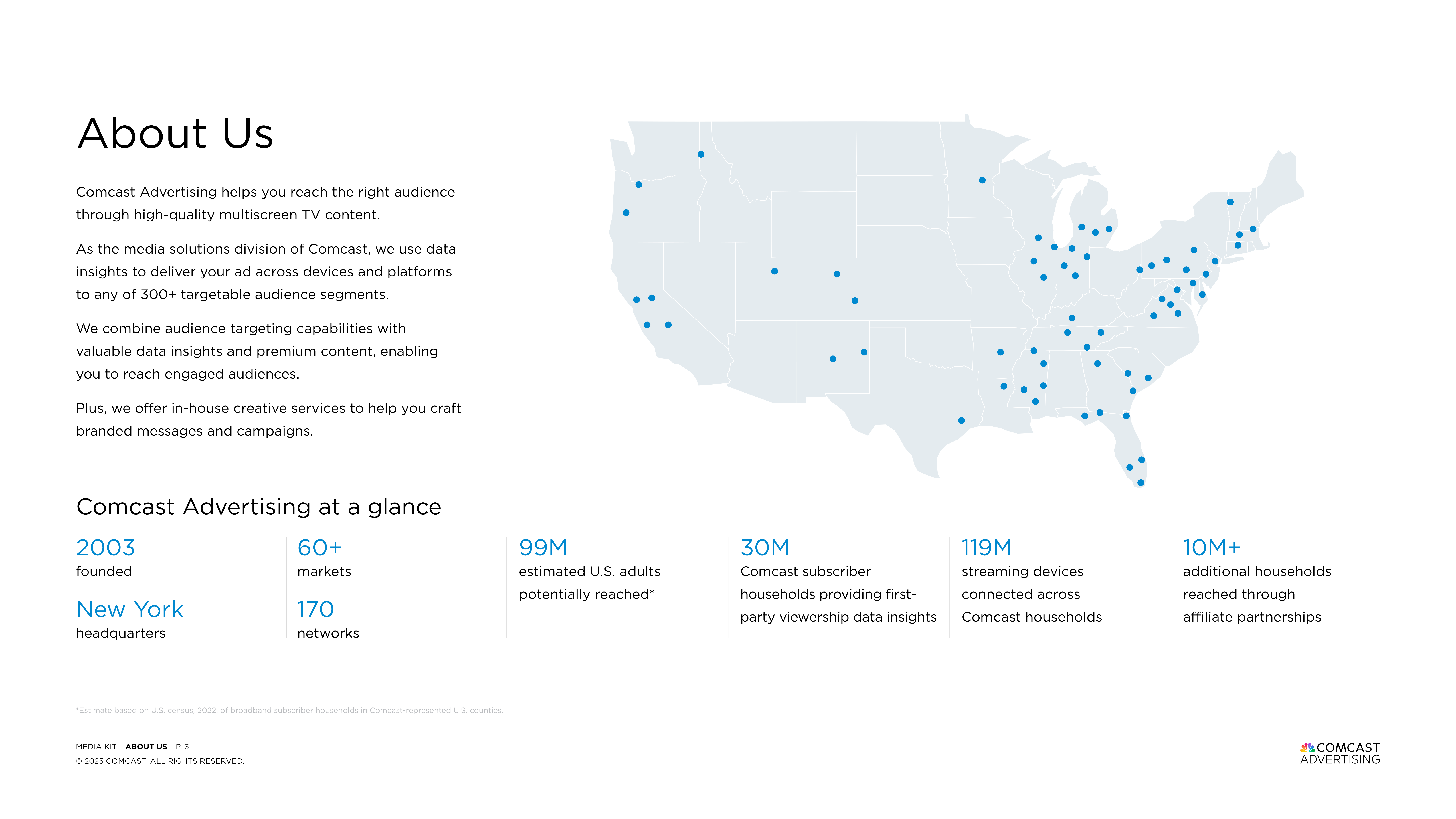 Comcast Advertising Media Kit  — page 3
