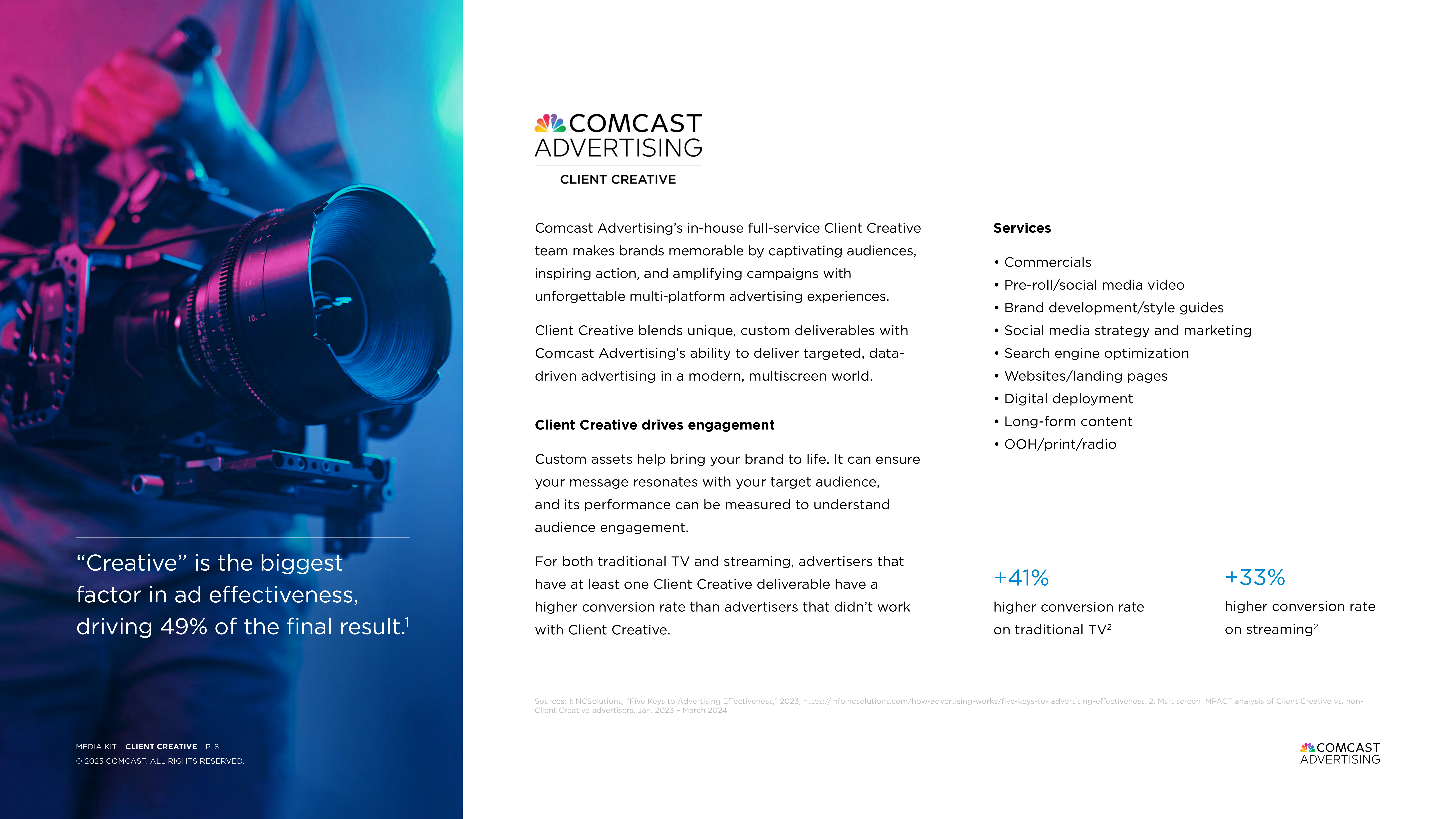 Comcast Advertising Media Kit  — page 8