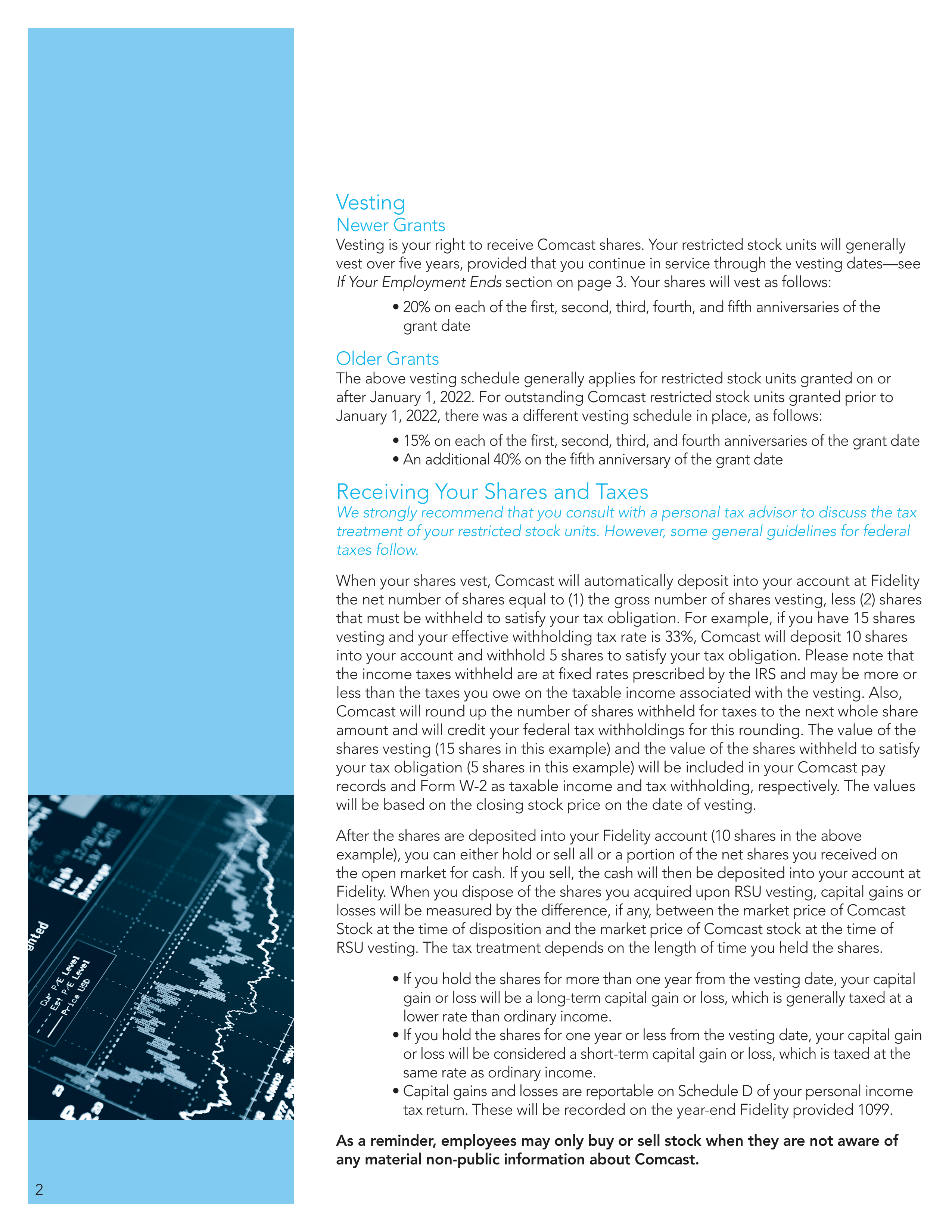 Comcast Employee Equity Program Brochure — page 4