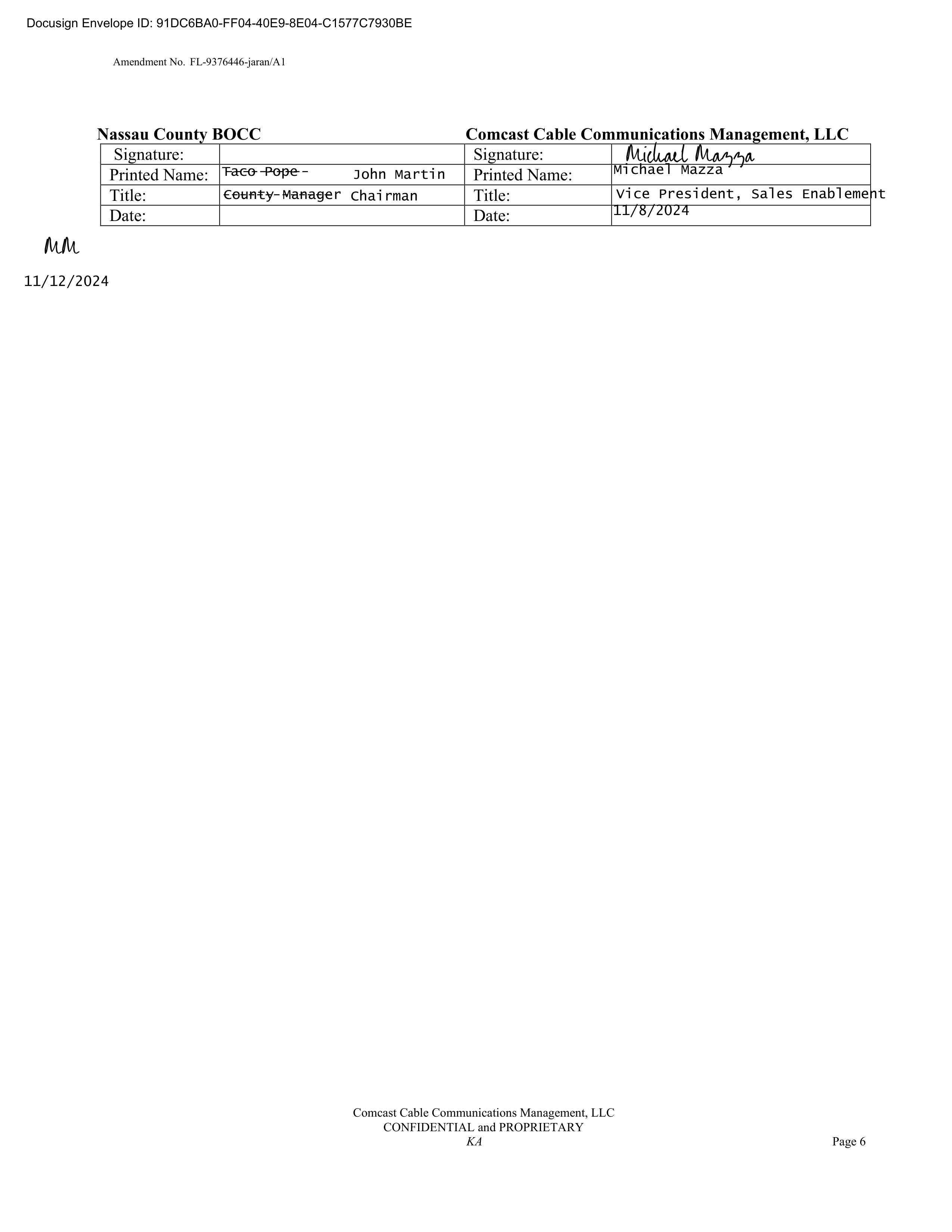 Comcast Enterprise Services Master Services Agreement — page 7