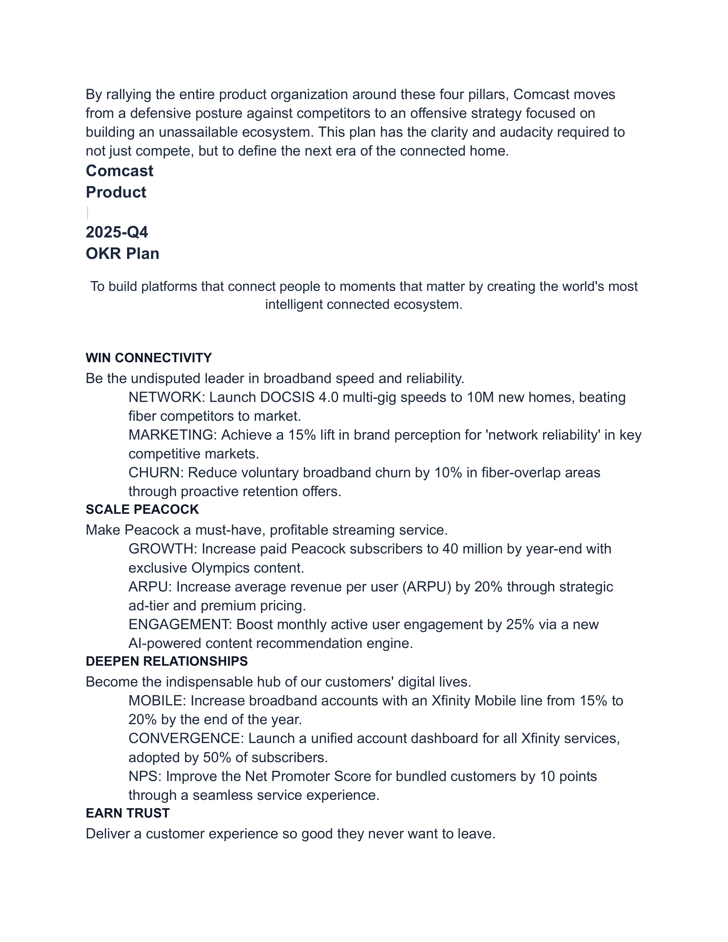 Comcast Swot Analysis  — page 3