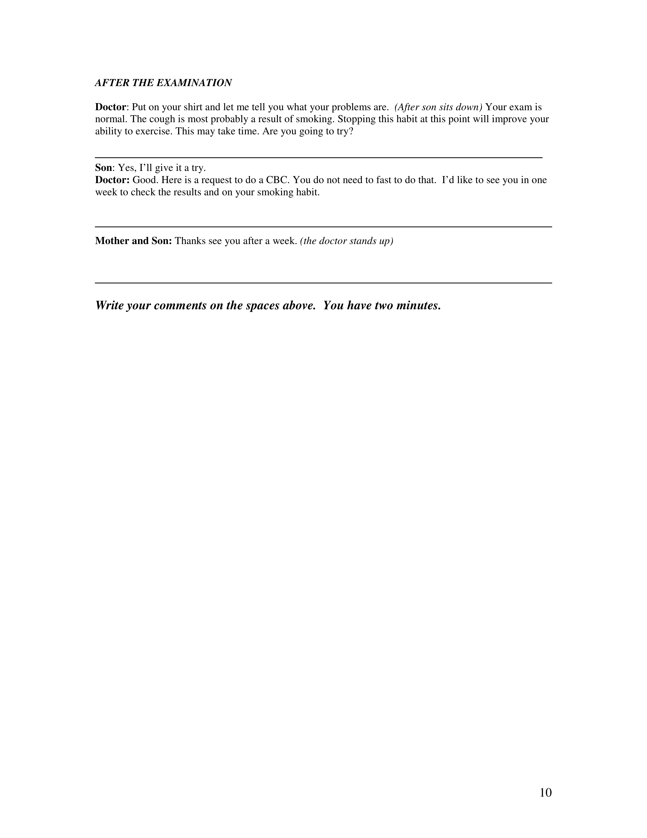 Communication Skills for Medical Practice — page 10