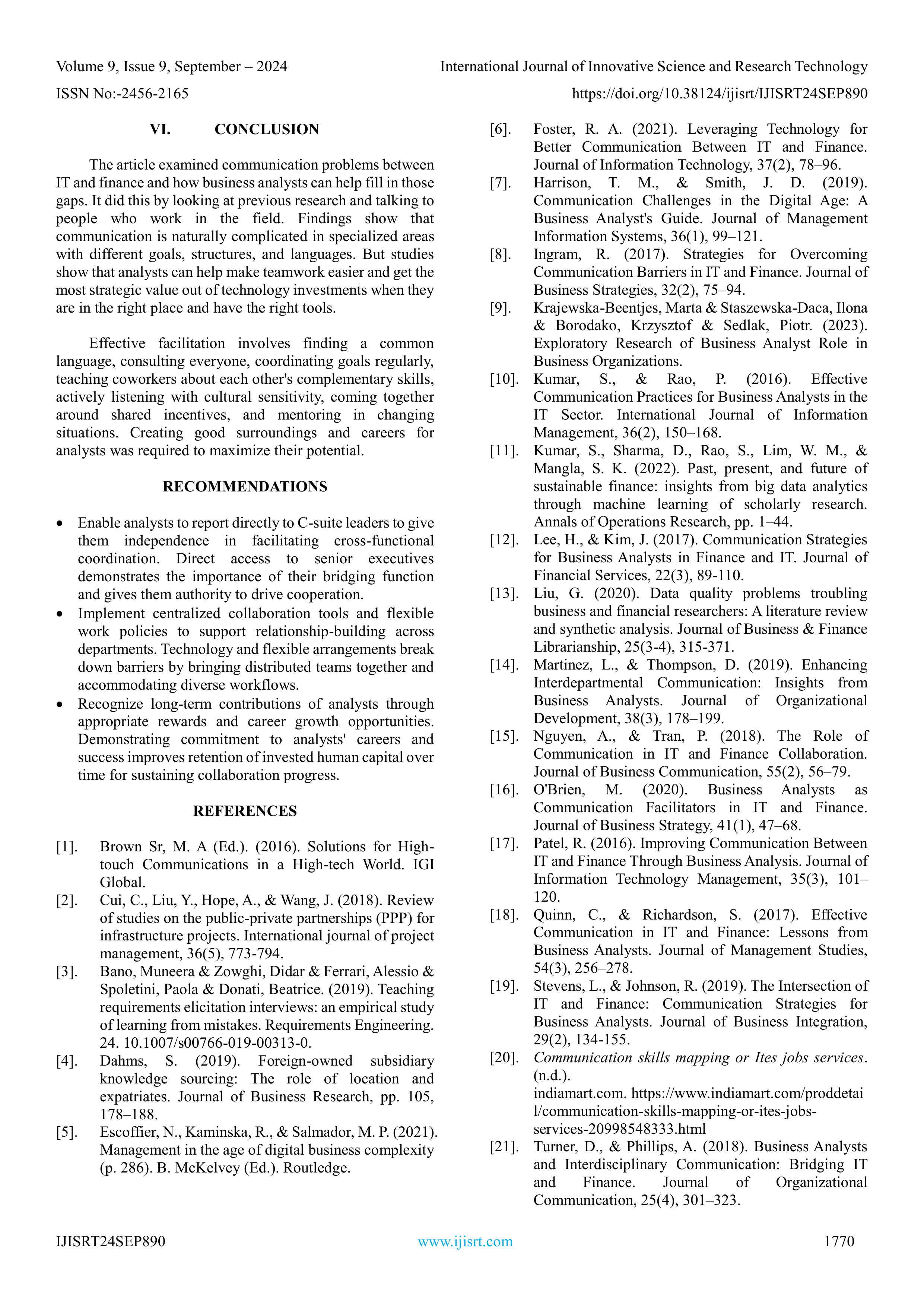 Communication Skills for Business Analysts — page 8