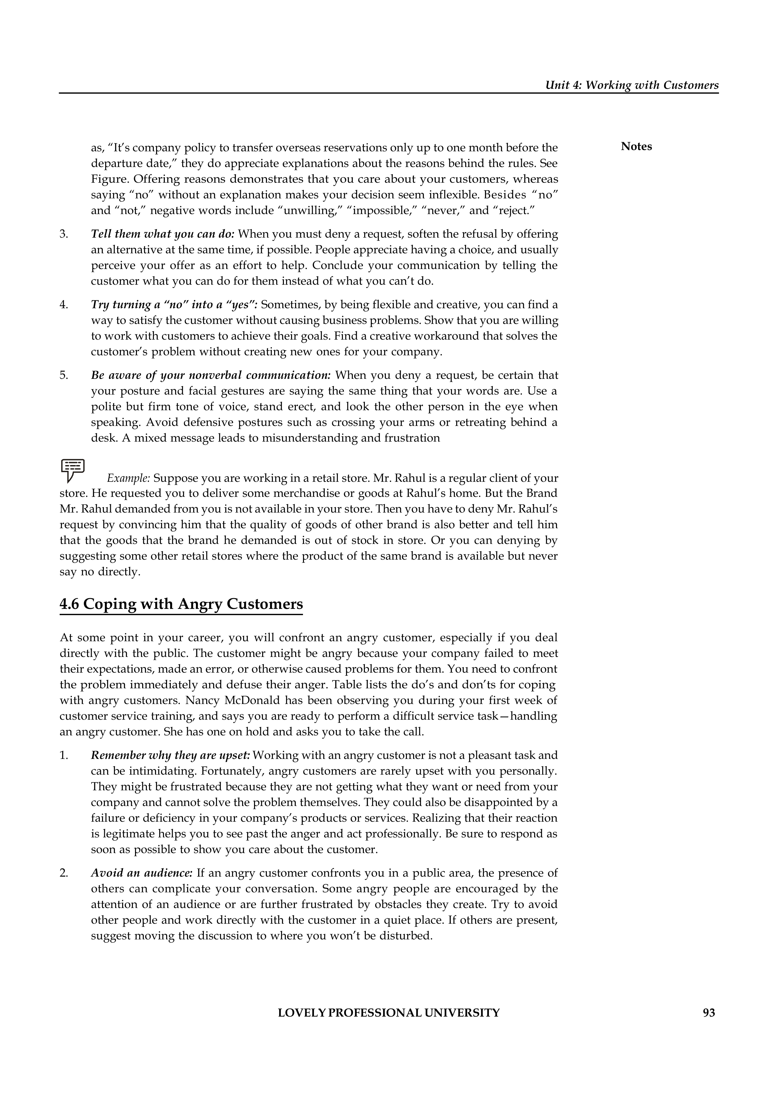 Communication Skills for Customer Service — page 100