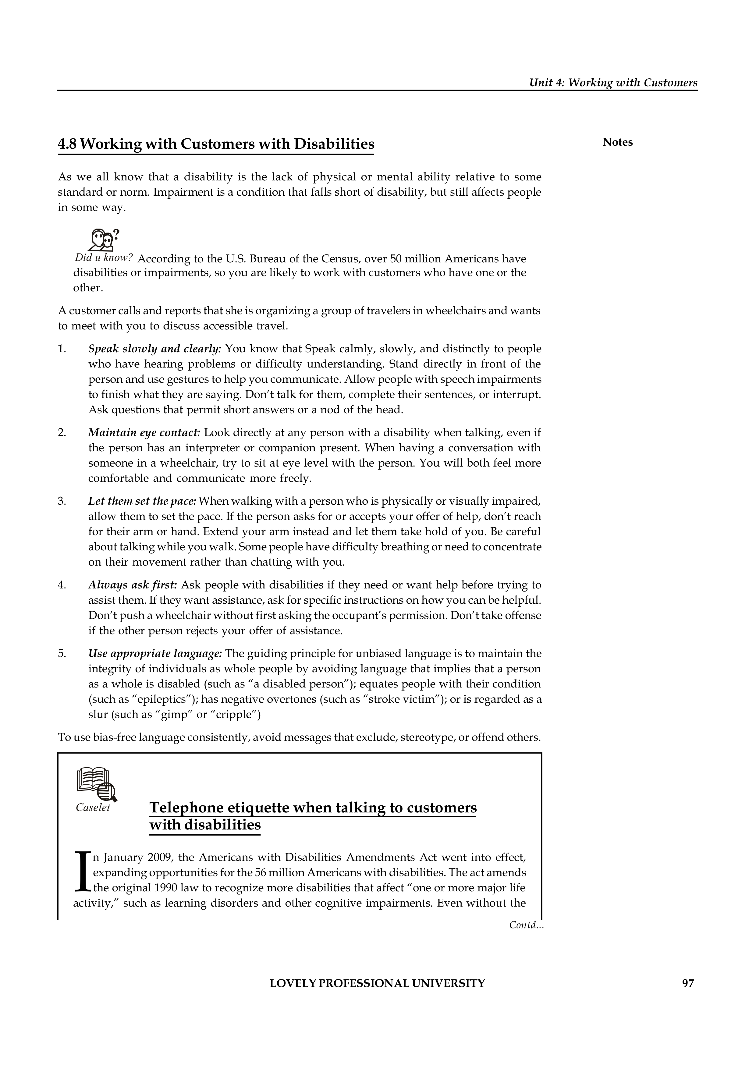 Communication Skills for Customer Service — page 104